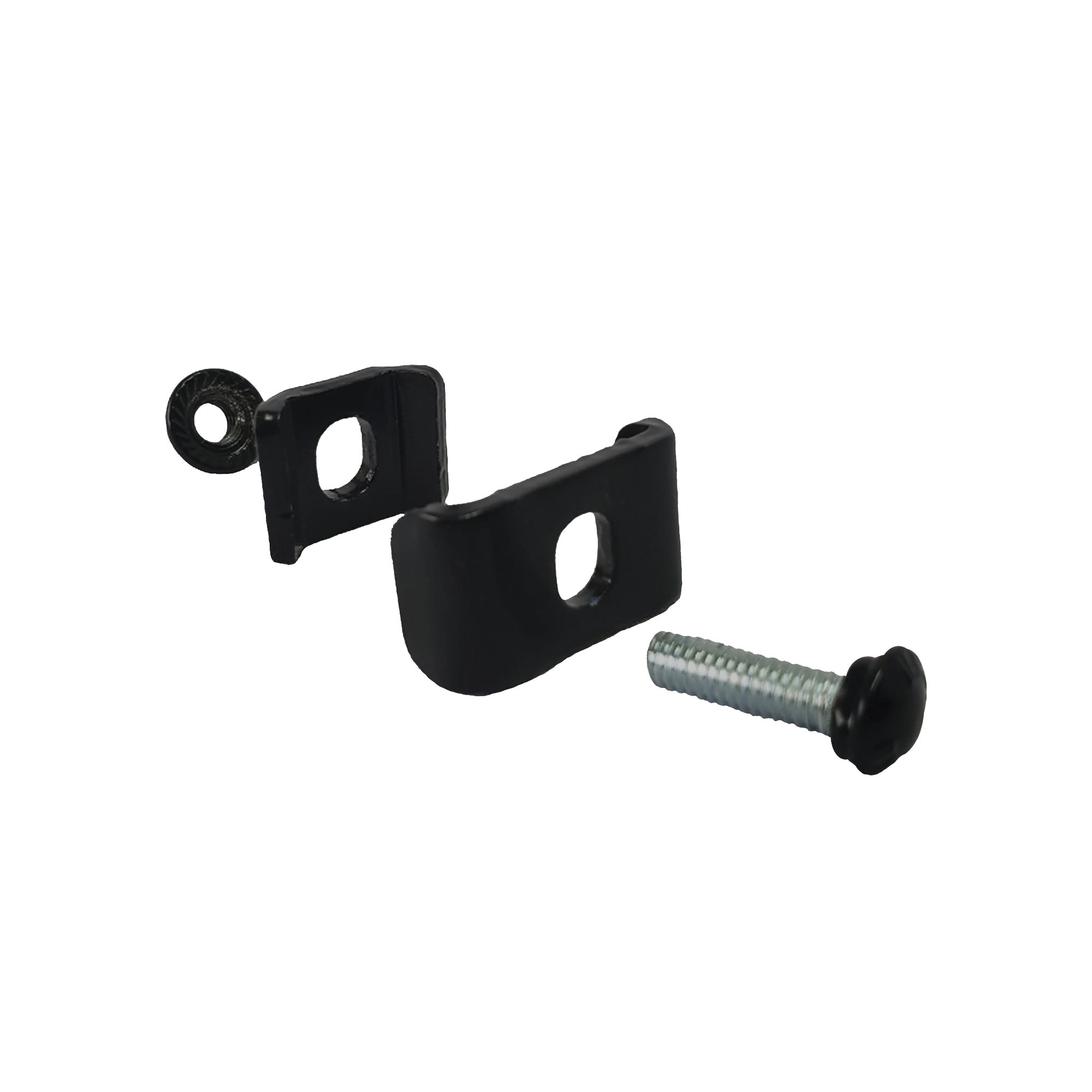 Kit 1 para unir tramos de charolas, con baño de pintura epóxica color Negro