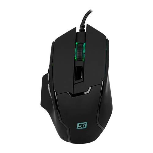 MOUSE VORAGO START THE GAME MO-504 RGB CONFIGURABLE SOFTWARE HASTA 6 - 400 DPI'S USB  NEGRO