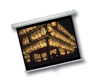 Pantalla de Proyección Multimedia Screens MSC-244 - 136 pulgadas, Manual, Pared, Color blanco