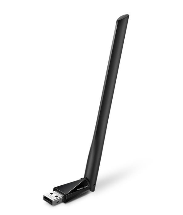 ADAP. USB DE ALTA GANANCIA INALÁMBRICO PARA AUMENTAR LA VELOCIDAD DE LA RED AC650 MERCUSYS MU6H - 