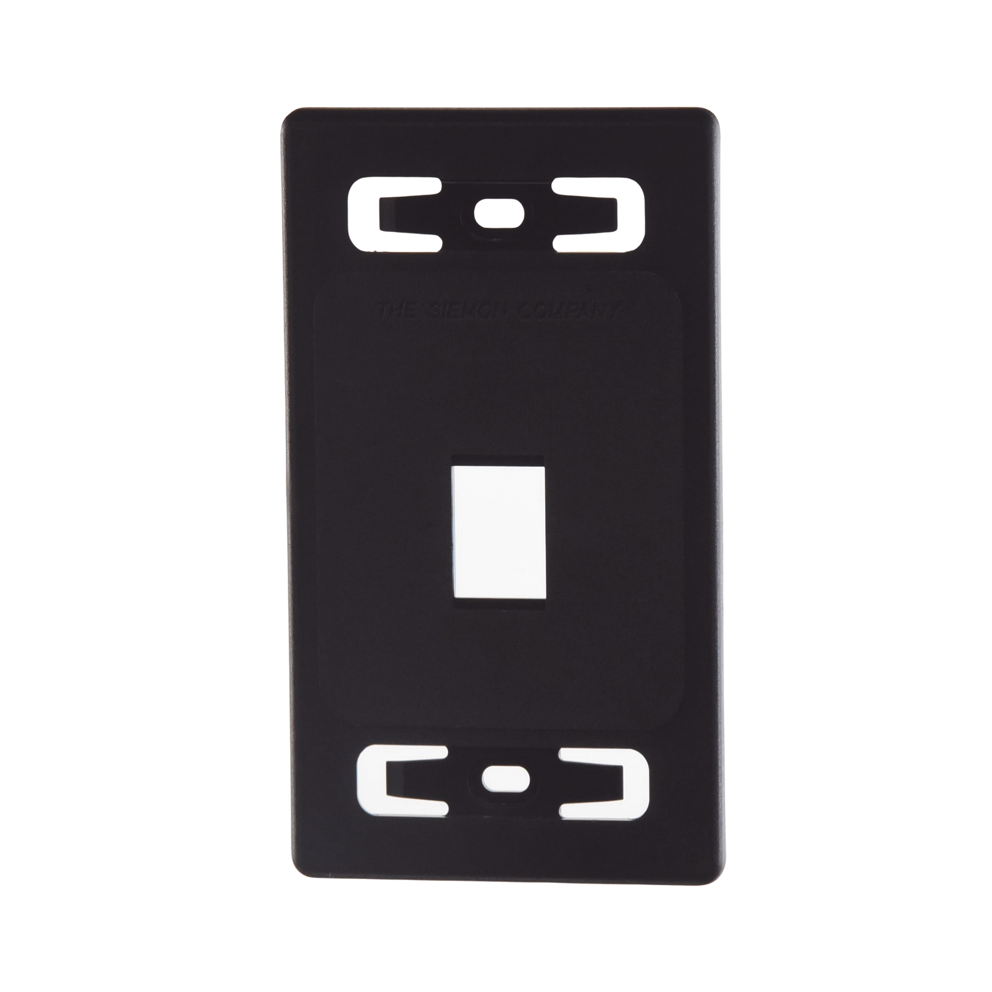 Placa de pared modular MAX, de 1 salida, Color Negro