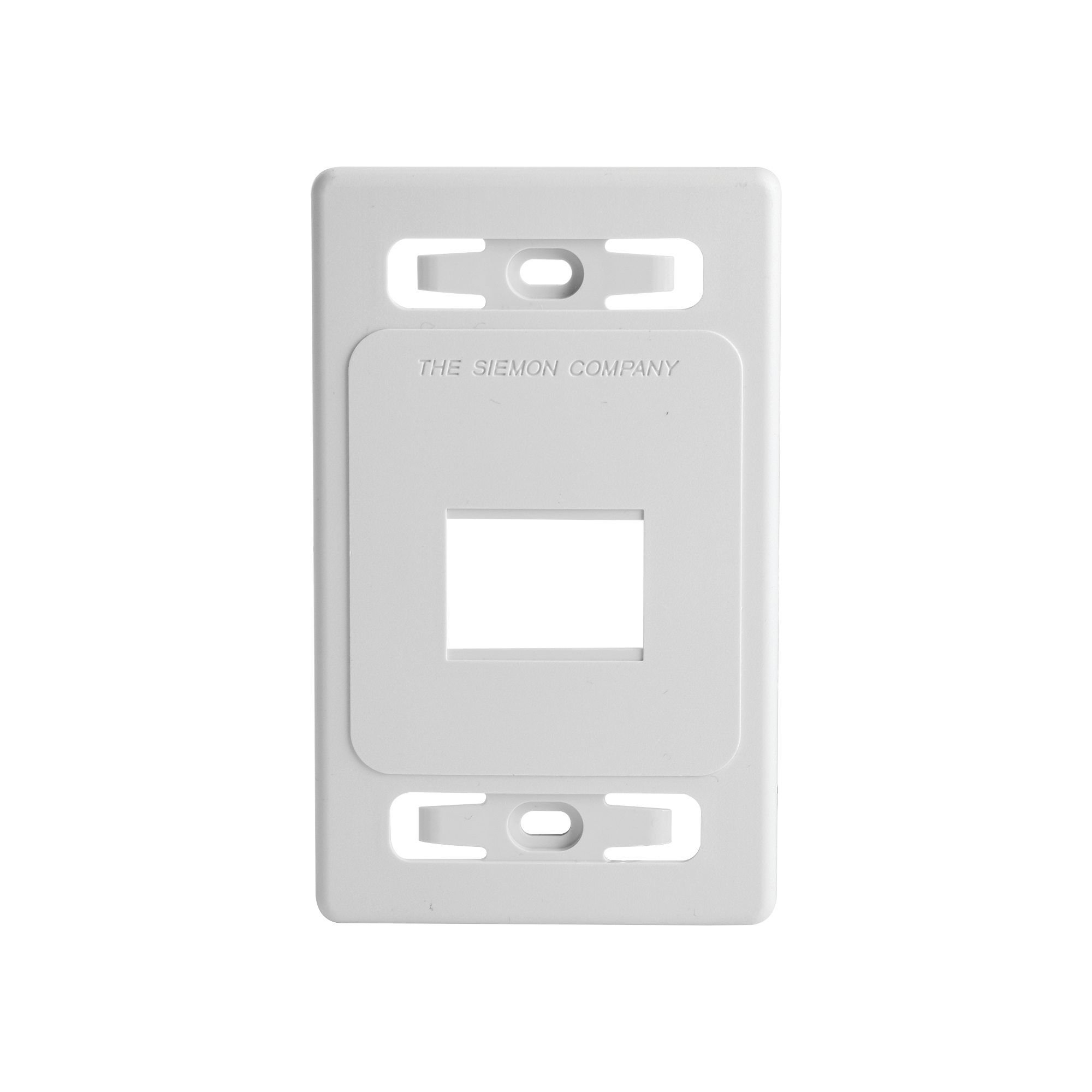 Placa de pared modular MAX, de 2 salidas, color blanco, version bulk (Sin Empaque Individual)