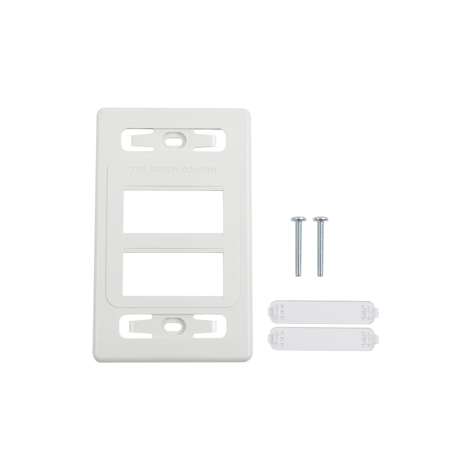 Placa de pared modular MAX, de 6 salidas, color blanco, versión bulk (Sin Empaque Individual)