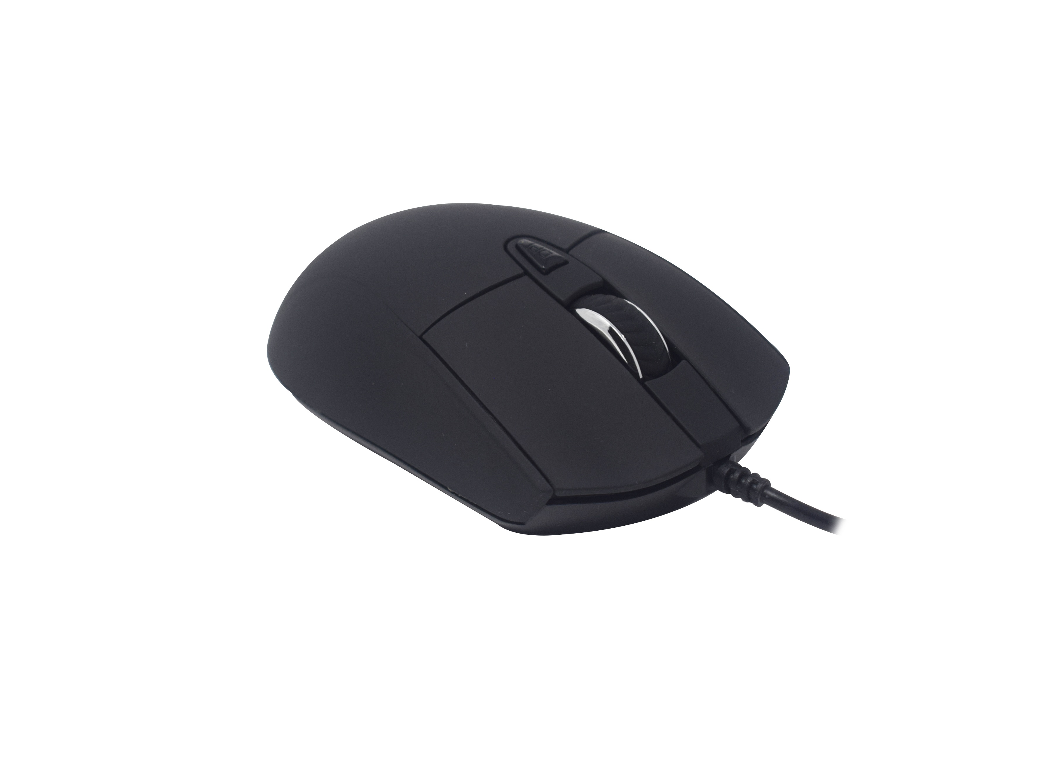 Mouse Naceb Technology NA-0115N - Negro, 6 botones, Alámbrico, Óptico, 800 - 2400 DPI