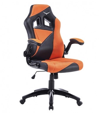 Silla Gaming Naceb Technology AIR STRIKER - Gamer, Negro/Naranja, Piel Sintética