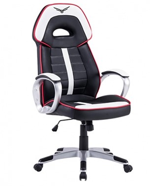 Silla Gaming Naceb Technology WARHAMMER - Gamer, Negro/Blanco, Piel Sintética