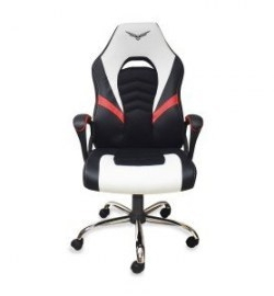 Silla Gamer Naceb Blanco Naceb Technology NA-0935B - Gamer, Blanco, Poliuretano + Nylon