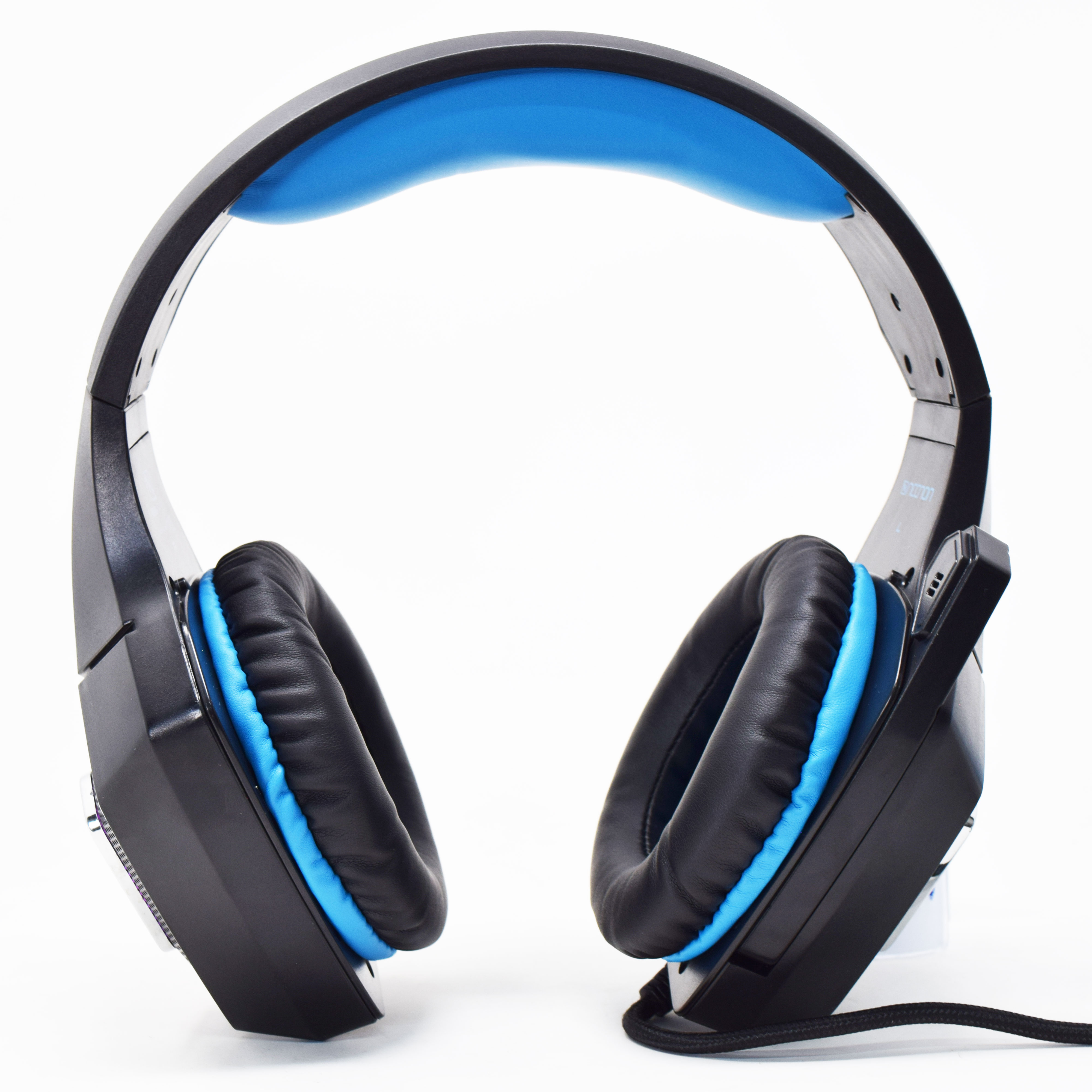 HEADSET GAMING OVER-EAR NBHG DRAGON LED ALAMBRICO DIADEMA FLEXIBLE CON VIBRACION MICROFONO 3.5MM USB PC CONSOLAS CELULAR C/ADAPTADOR  AZUL - 