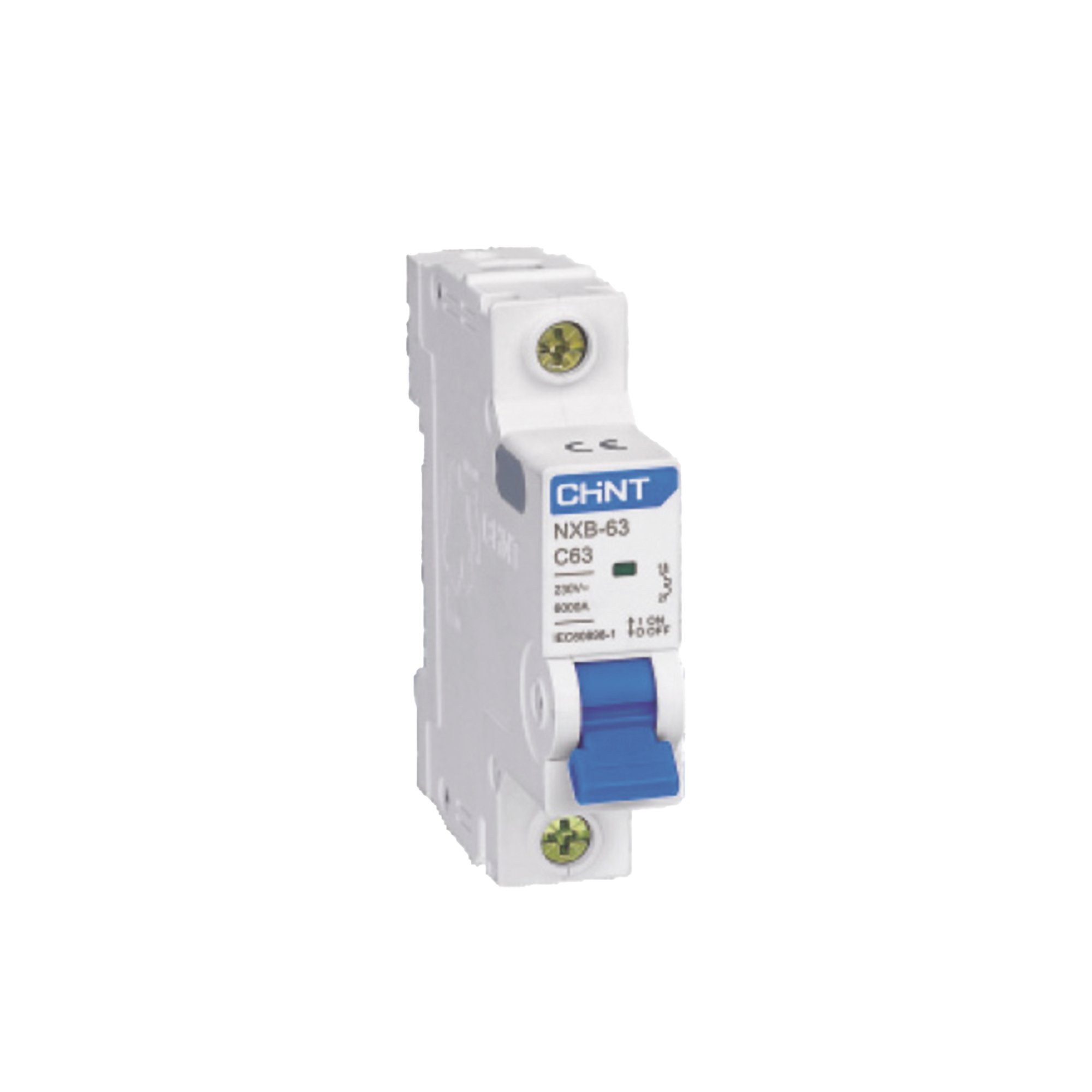 Pastilla para Riel Din, 1 Polo, 20 Amp, Vca:110/415v, 6kA, Catálogo: NXB631PC20, Serie: NXB-63.