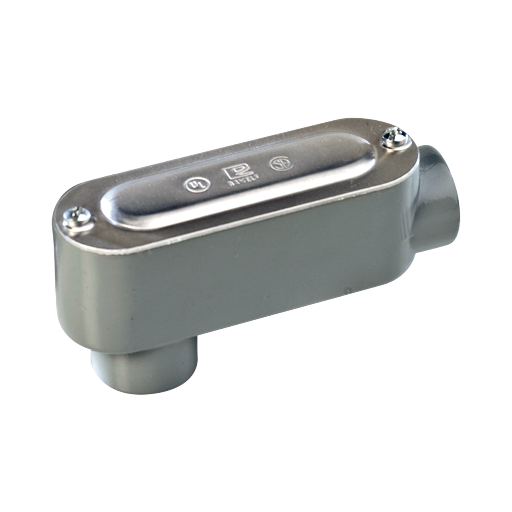 Caja Condulet tipo LB de 1/2' (12.7 mm) Incluye tapa y tornillos.