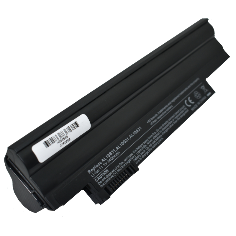 Bateria color negro 6 celdas OVALTECH para Acer Aspire One D257 - 6, Negro, 4400mAh, 11.1V, Acer