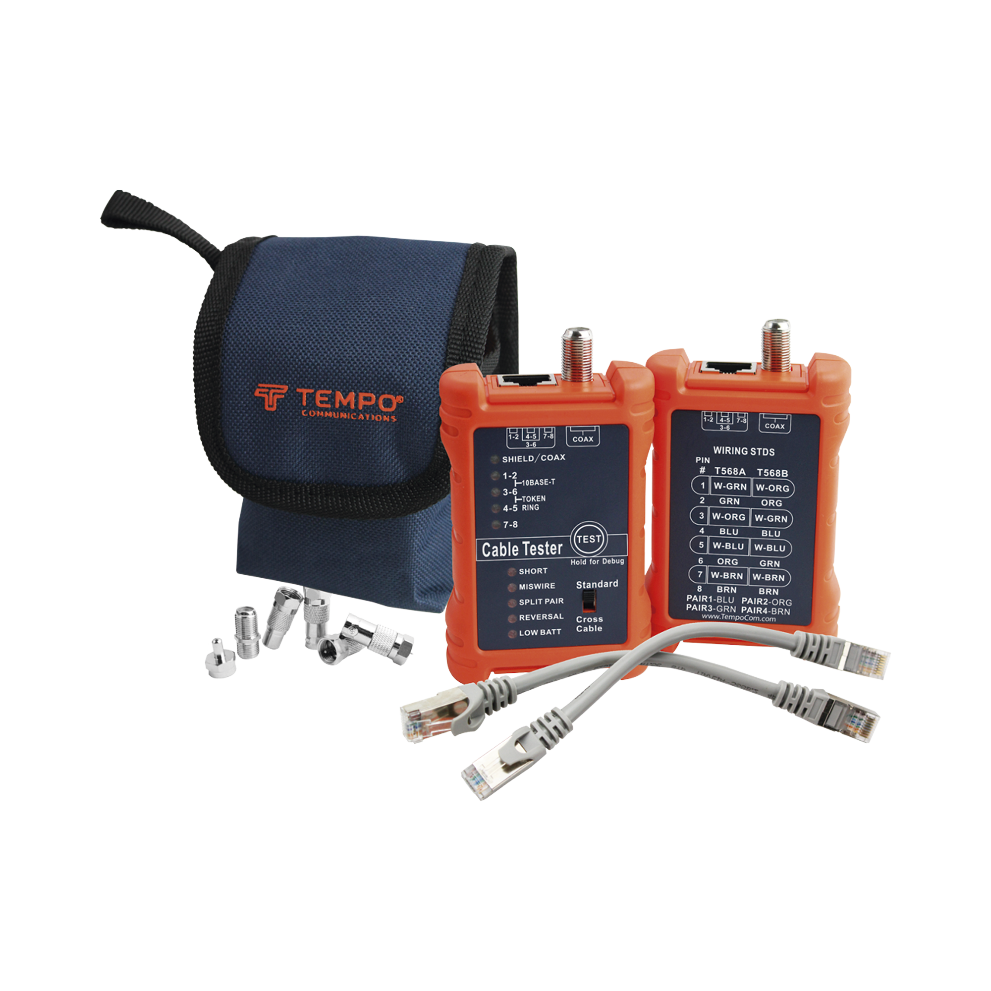 Tester Profesional para mapeo de cables de red/coaxiales