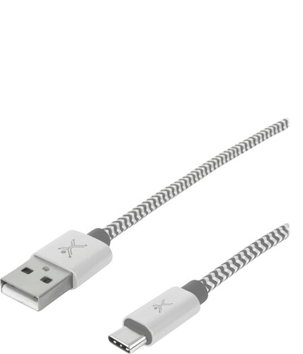 Cable USB tipo A  tipo C PERFECT CHOICE PC-101673 - USB A, 1 m, Plata