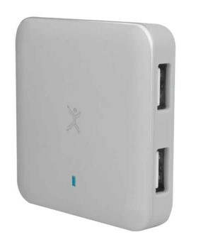 Adaptador USB PERFECT CHOICE PC-171621 - Color blanco, 4 puertos