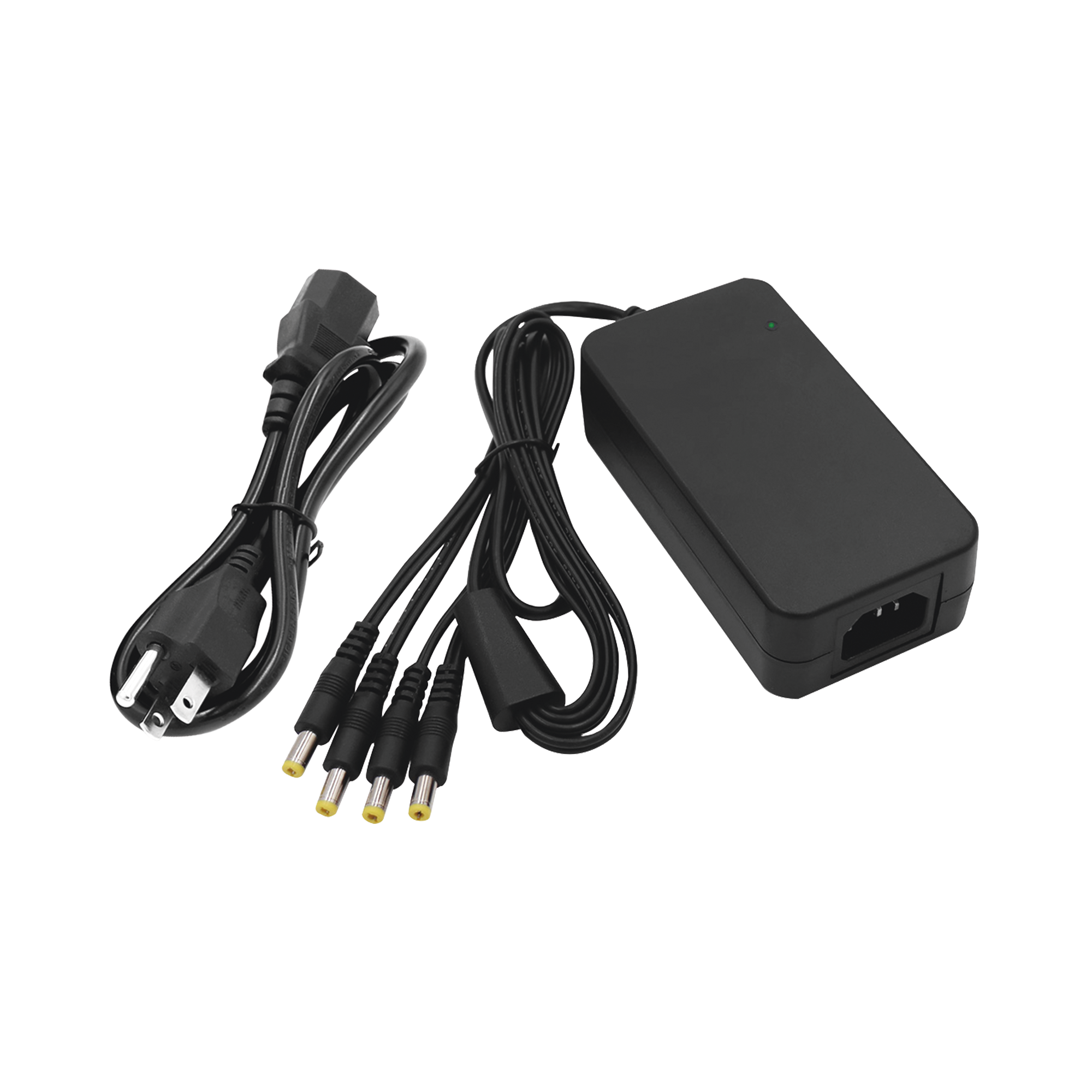 Fuente de Alimentación de 4 Salidas tipo Jack Macho de 12 Vcc / 5 Amper