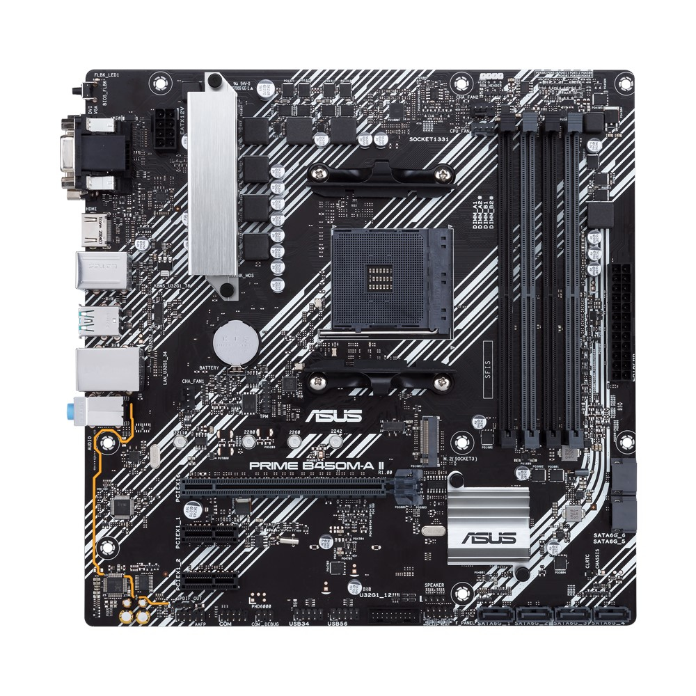Tarjeta Madre ASUS B450M-A - AMD, Socket AM4