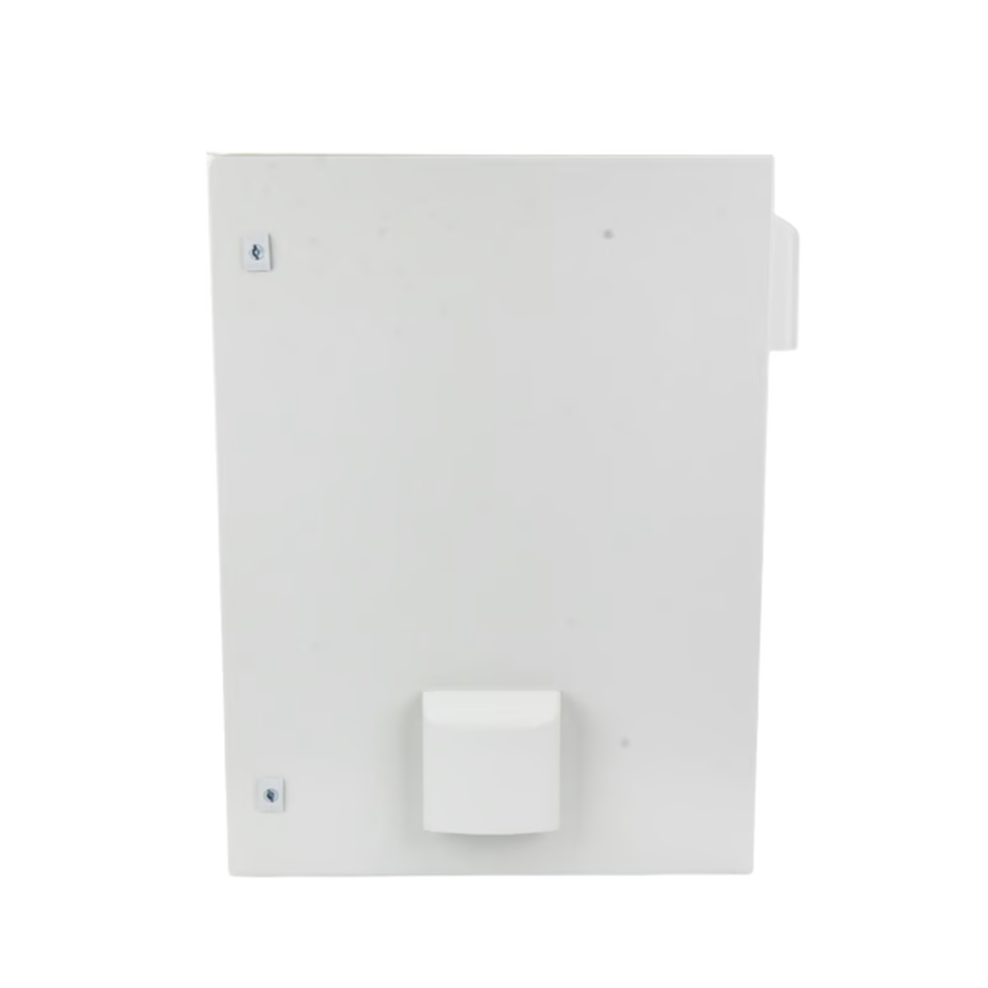 Gabinete Ventilado de Acero IP55 Uso en Exterior (500 x 700 x 250 mm) con Placa Trasera Interior Metálica y Compuerta Inferior Atornillable. Incluye Ventilador, Ventilas, filtros, Chapa y Llave.