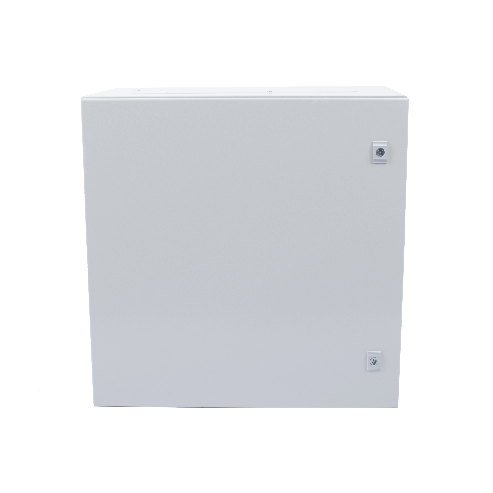 Gabinete de Acero IP66 Uso en Intemperie (600 x 600 x 300 mm) con Placa Trasera Interior Metálica y Compuerta Inferior Atornillable (Incluye Chapa y Llave T).