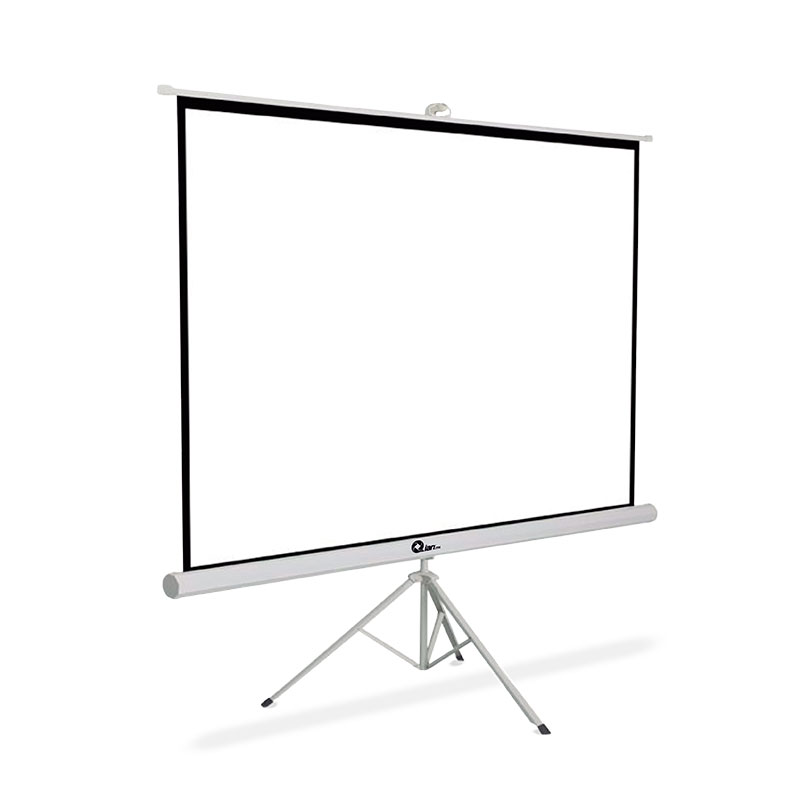 Pantalla proyección tripie 100 pulgadas Qian QPD-69602 - 100 pulgadas, Color blanco