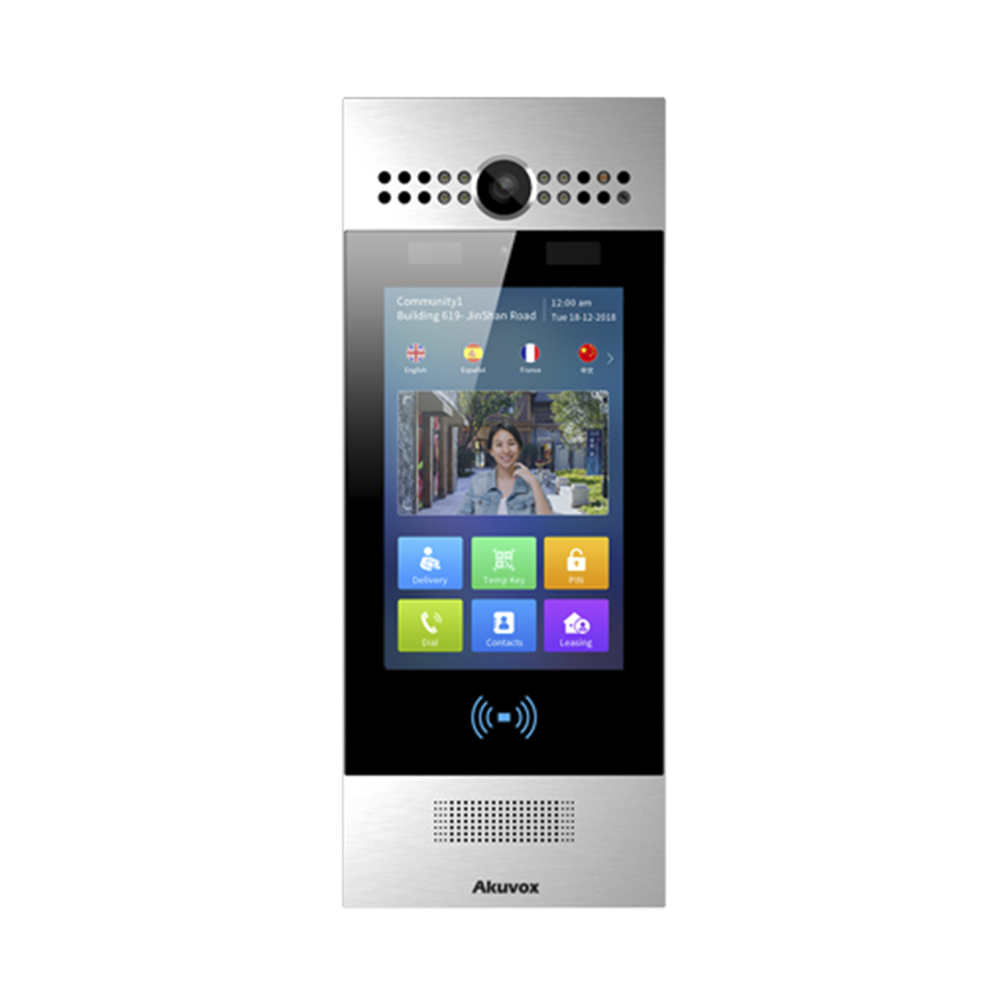 Frente de Calle / Ideal para fraccionamientos / Programación en la nube / Notificación a app celular / Notificación por llamada telefónica / ANDROID SIP Con Reconocimiento Facial / IP65 / IK06 / Bluetooth