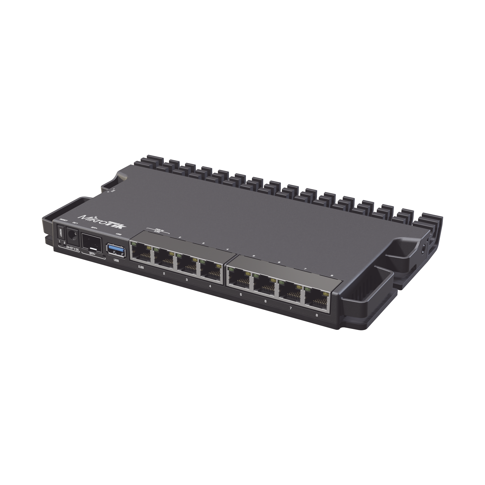 (RB5009UG+S+IN) RouterBoard, CPU 4 Núcleos, 8 Puertos Gigabit, 1 SFP+, Solo RouterOS v7
