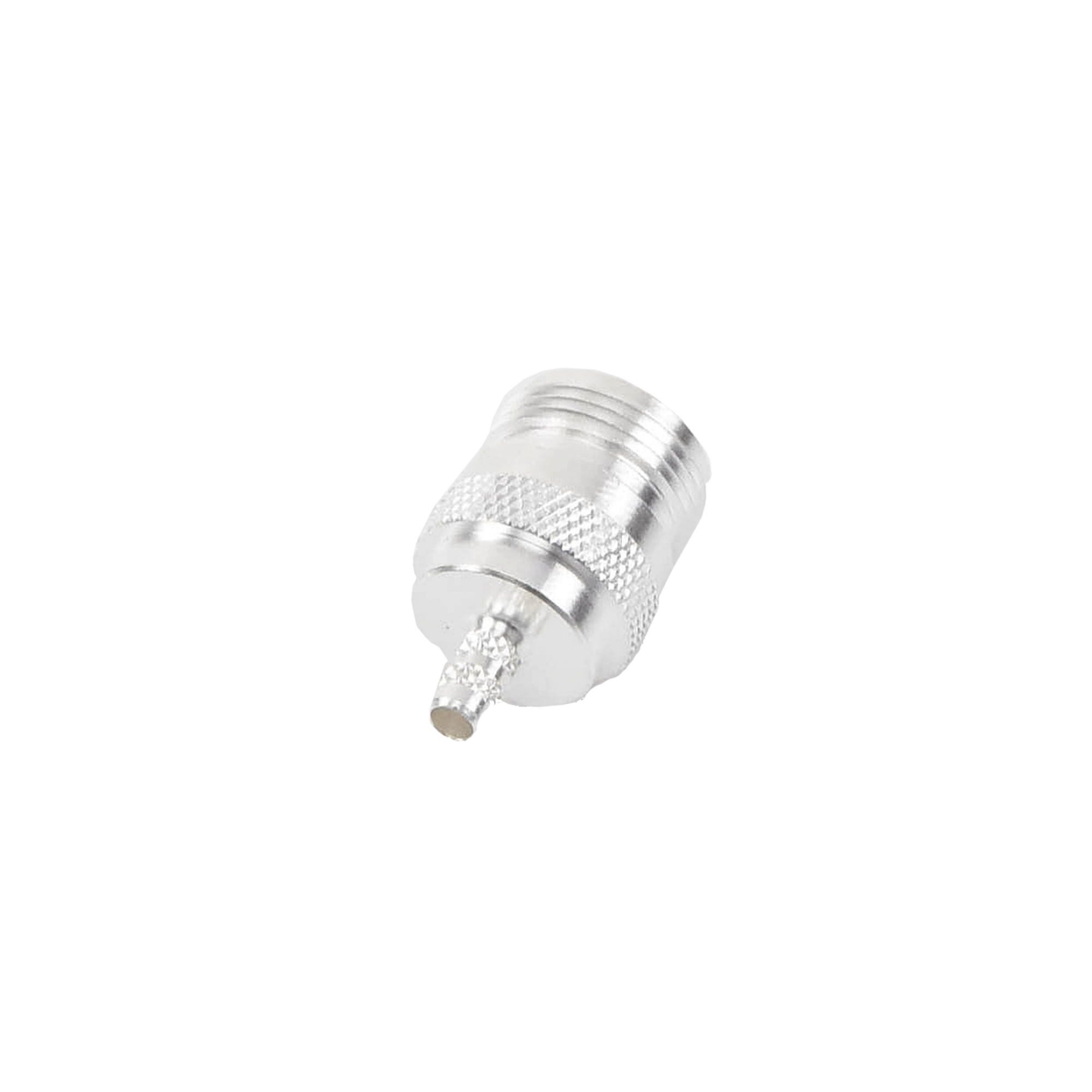 Conector N Hembra de anillo plegable para cables RG-142/U, LMR-195.