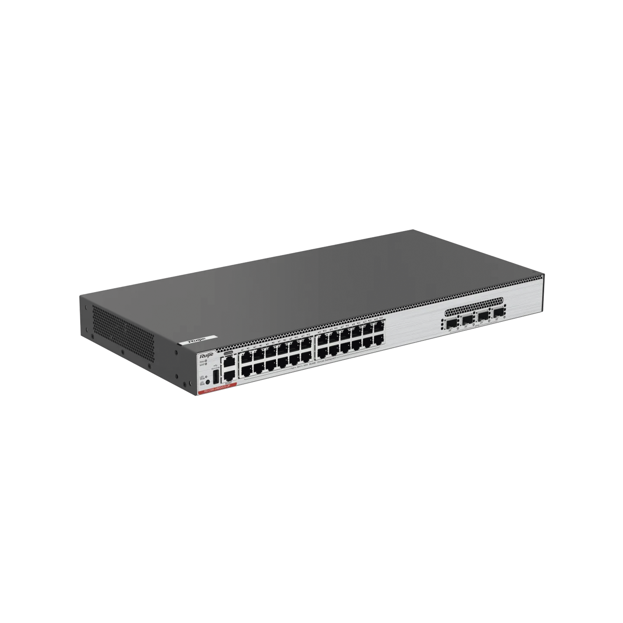 Switch Core PoE 802.3bt 370W Capa 3 Multi-Gigabit 24 puertos 5Gb/2.5Gb/1Gb/100M, 4 puertos fibra SFP28 25Gb