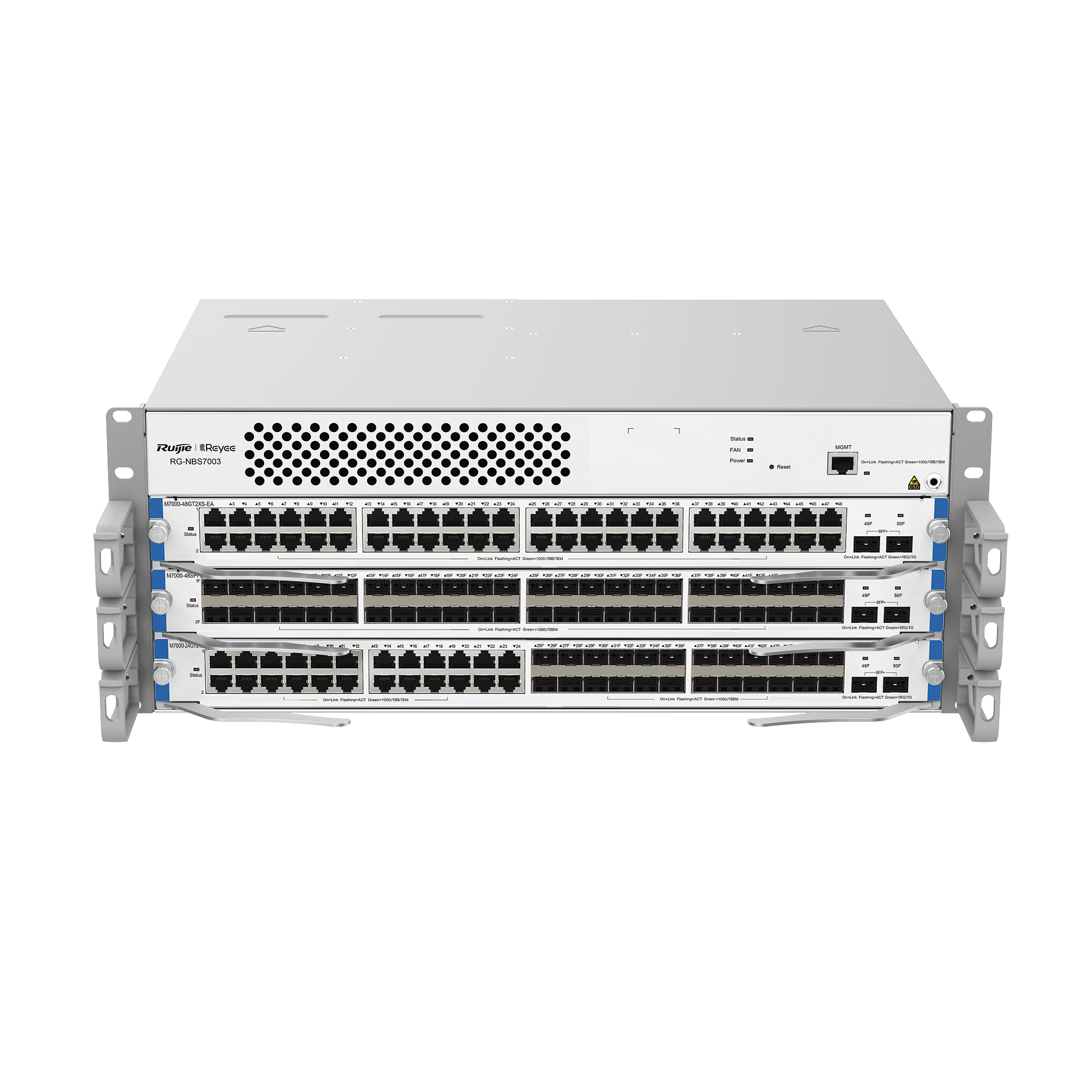 Chasis Switch Core Capa 3, hasta 3 slots para tarjetas modulares M7000 series