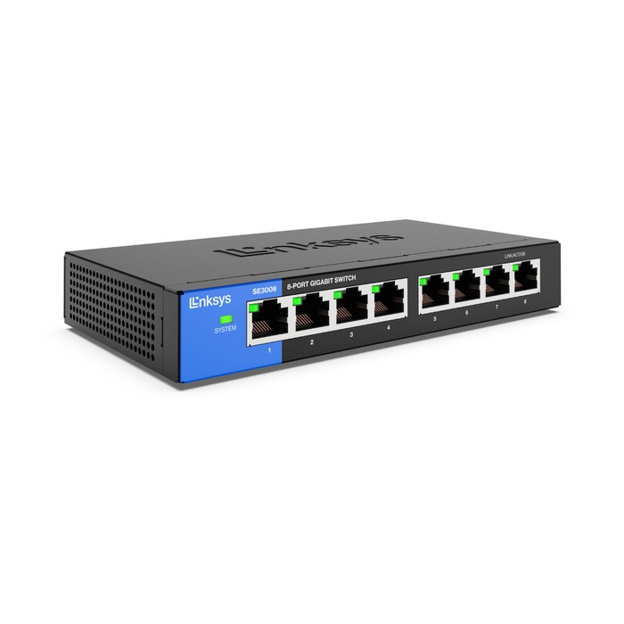 Switch Linksys SE3008 8 Puertos 10/100/1000 - 