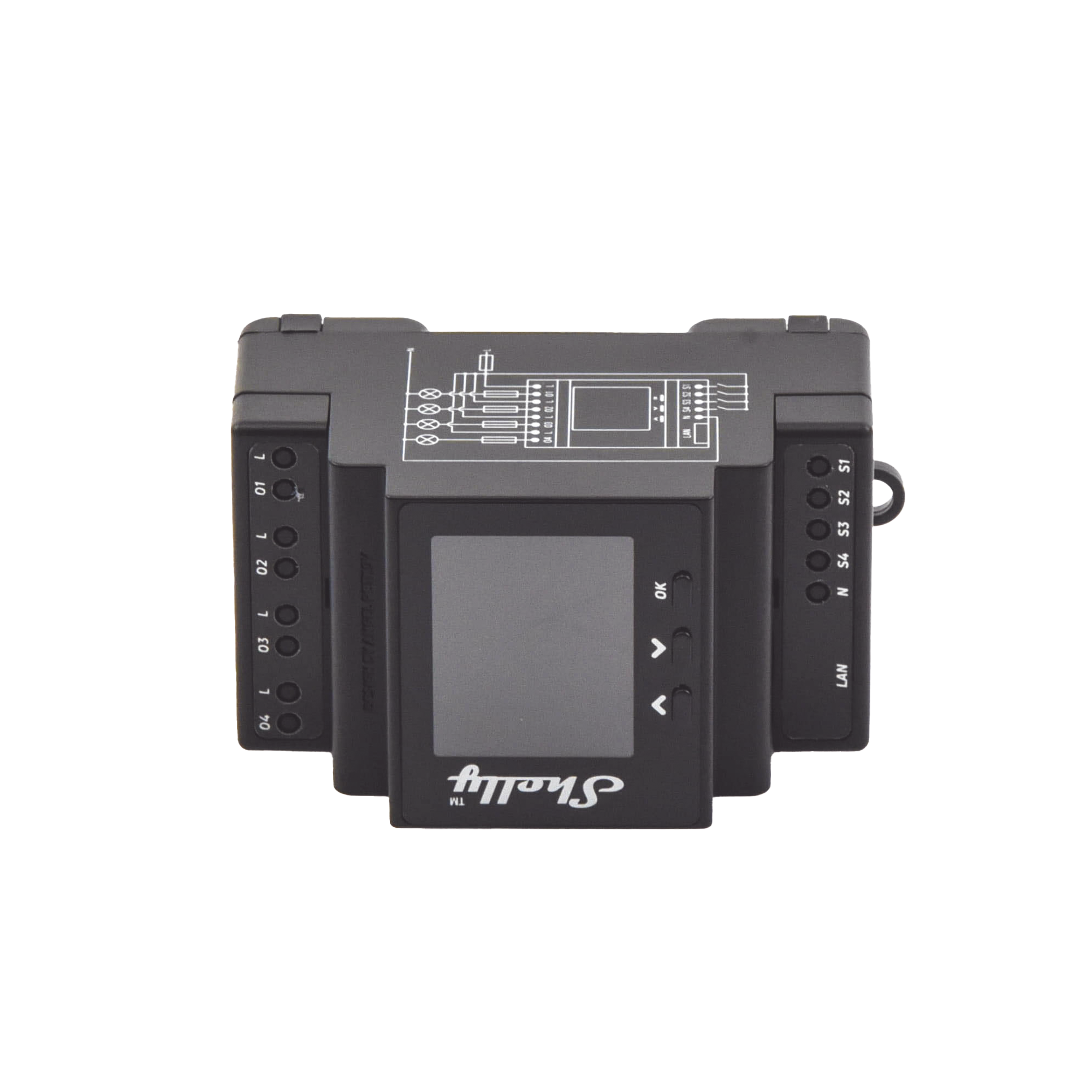 Relevador inalámbrico WIFI y Ethernet / 4 canales inteligentes / 16A por canal, 110-230 V /montaje riel DIN