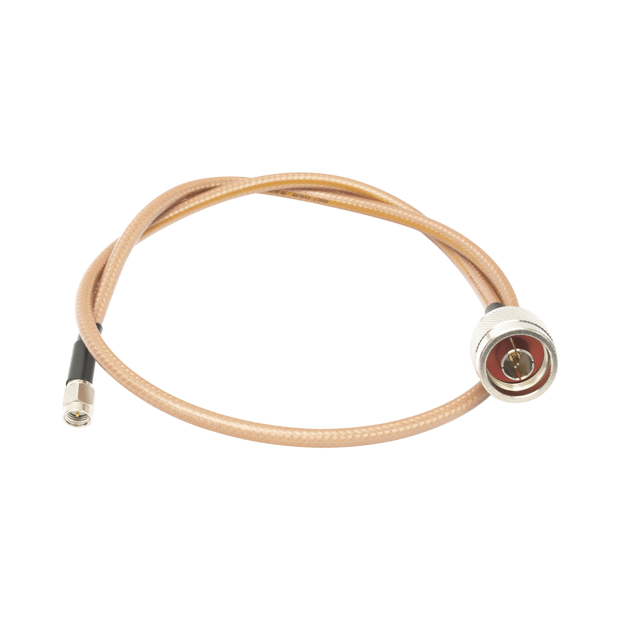 Jumper con Cable LP142 de 60 cm, con Conectores N Macho a SMA Macho (Hasta 8 GHz).