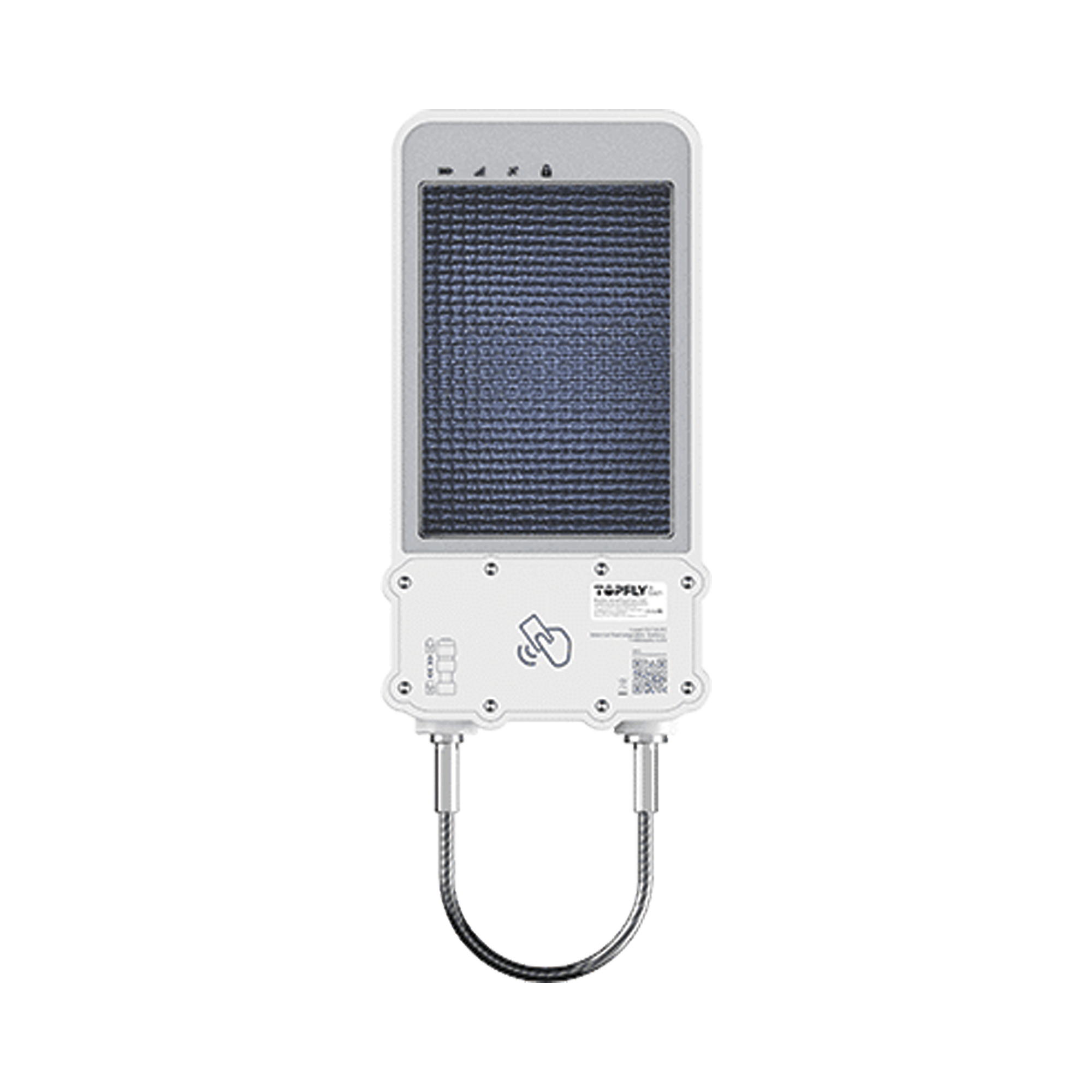 Rastreador satelital 4G LTE /Candado inteligente de seguridad para cajas de tractocamión / carga solar / desbloqueo local (RFID) y remoto / fijación magnética / alarma anti sabotaje/ Batería de 14,400 mAh