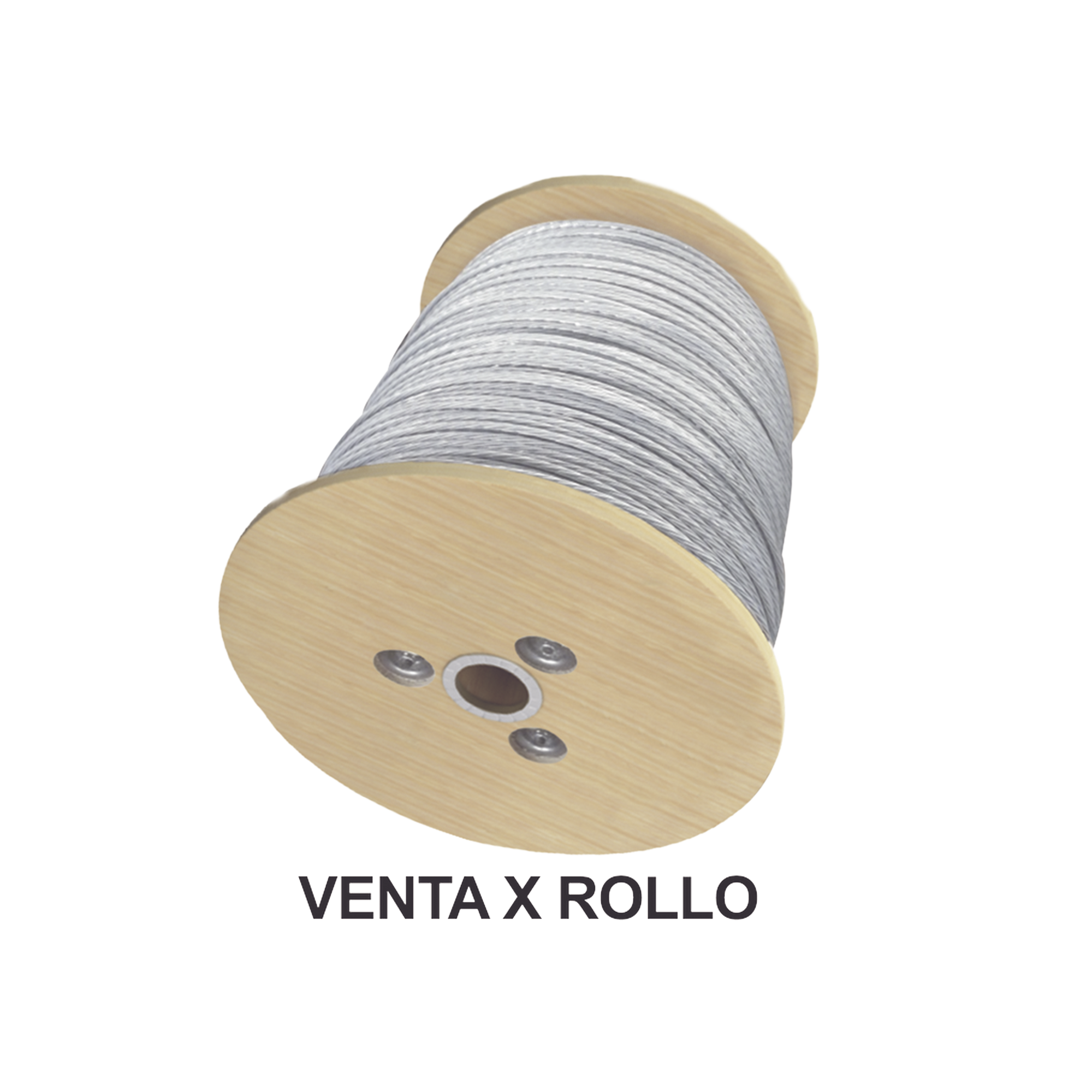 Cable de Retenida de 3/16', Resistencia 1293 Kg, 7 Hilos (Carrete de 2000 metros).