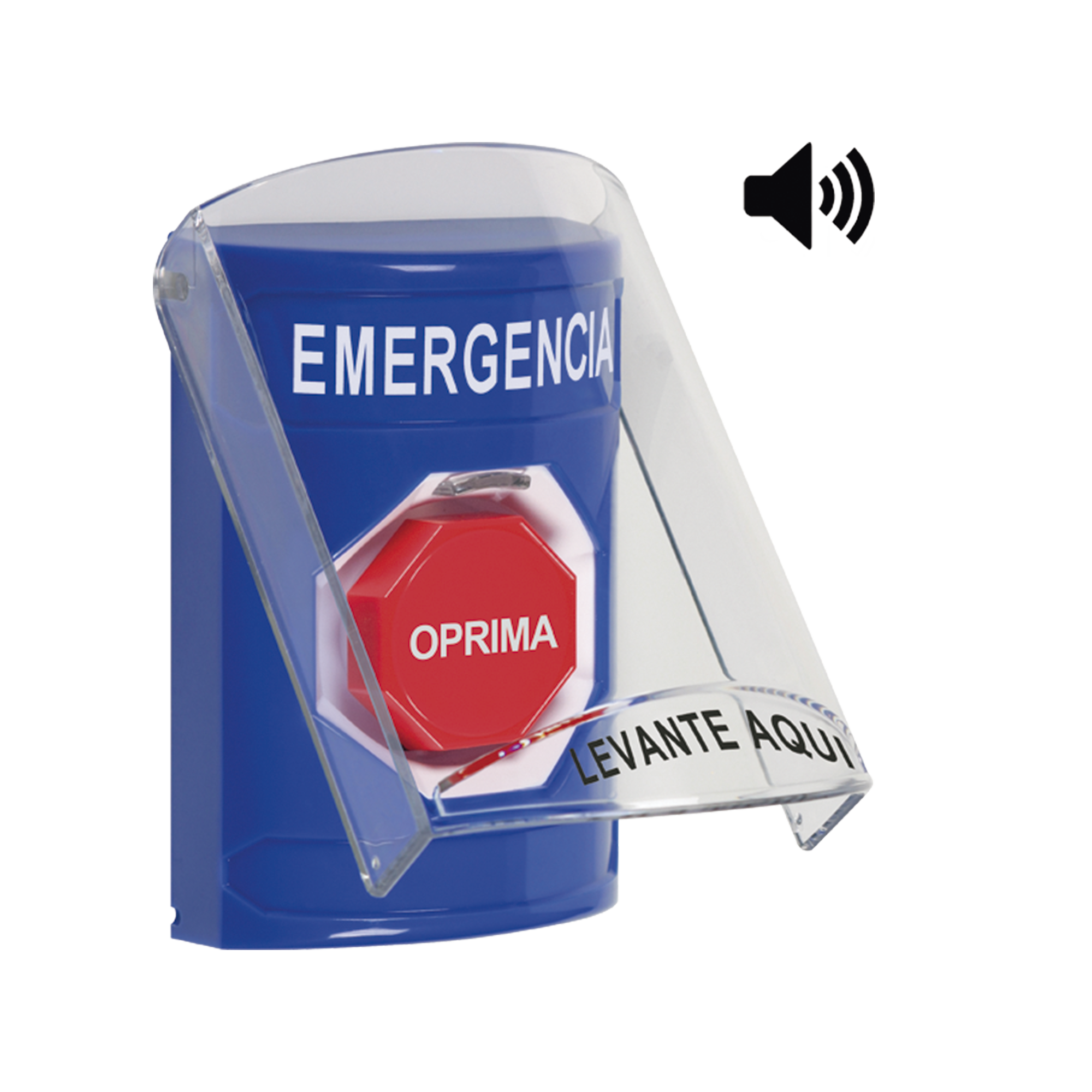 Botón Multipropósito, Emergencia, Reset Con Llave, Bocina Integrada, Español, Tapa De Policarbonato, 2 Relevadores forma C, Interior