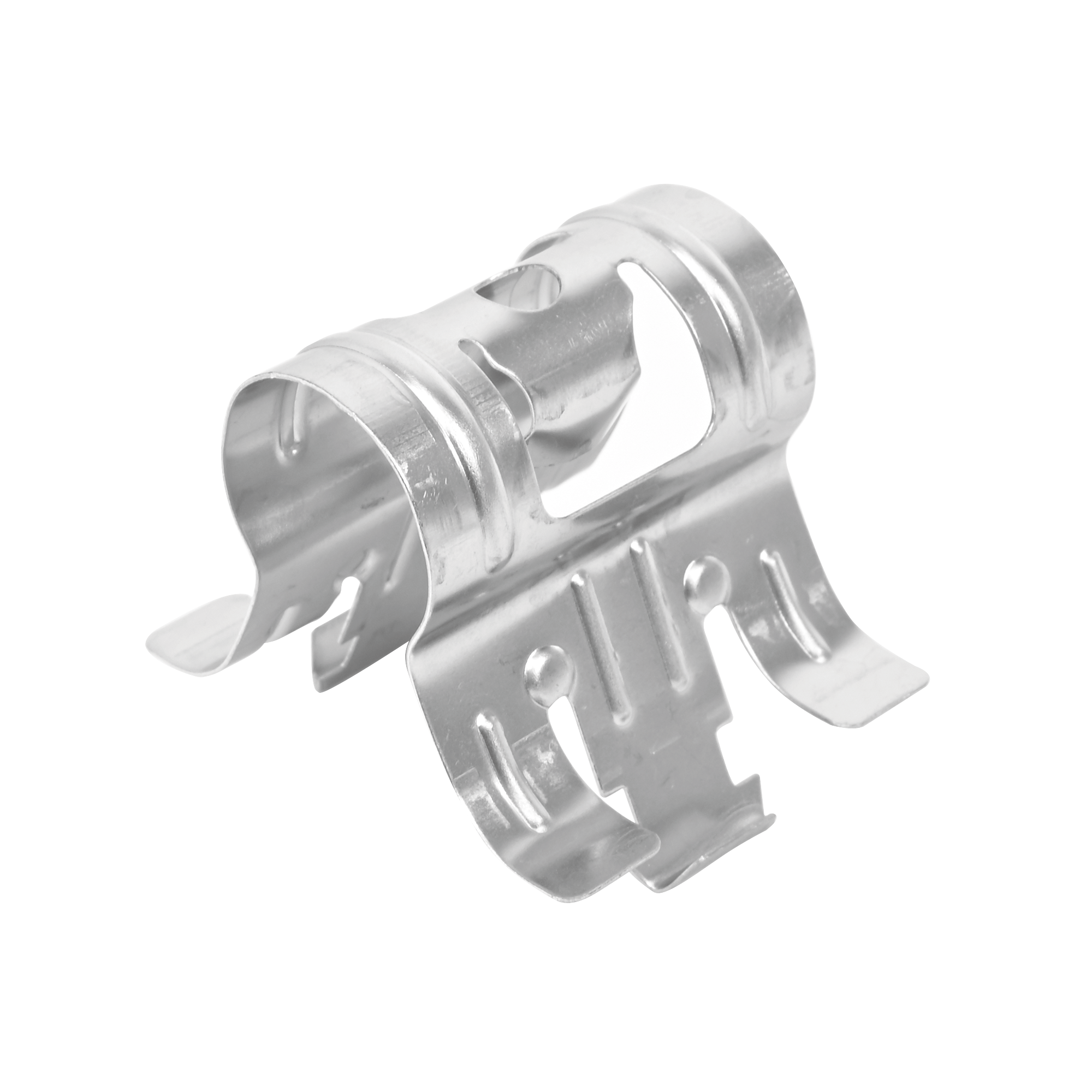 Sujetador de presión para cable coaxial de 1/2'. Paquete de 10 piezas