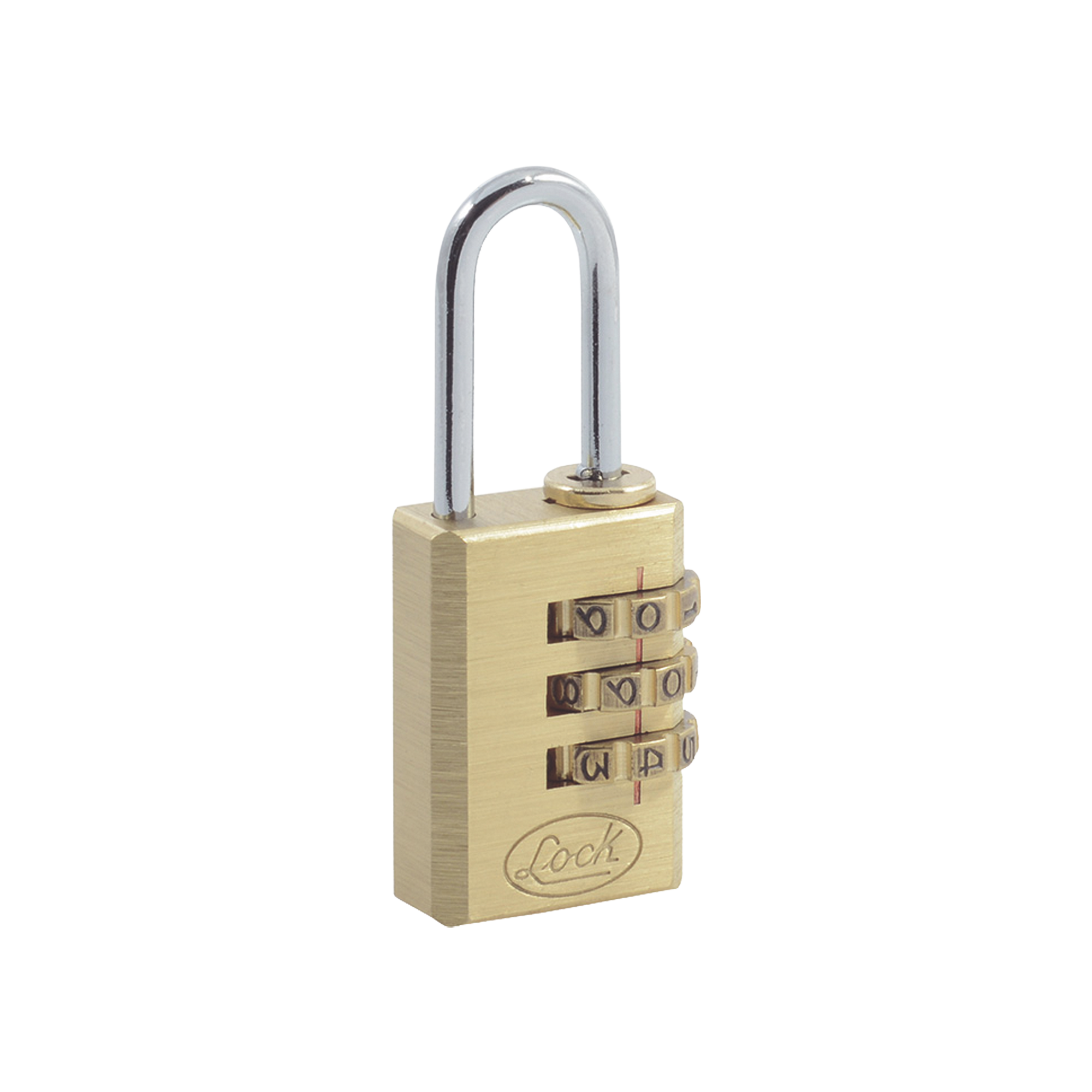 Candado de Latón de Combinación Maletero Programable/ Medida 20 mm / Nivel de seguridad 3 / Discos Programables.