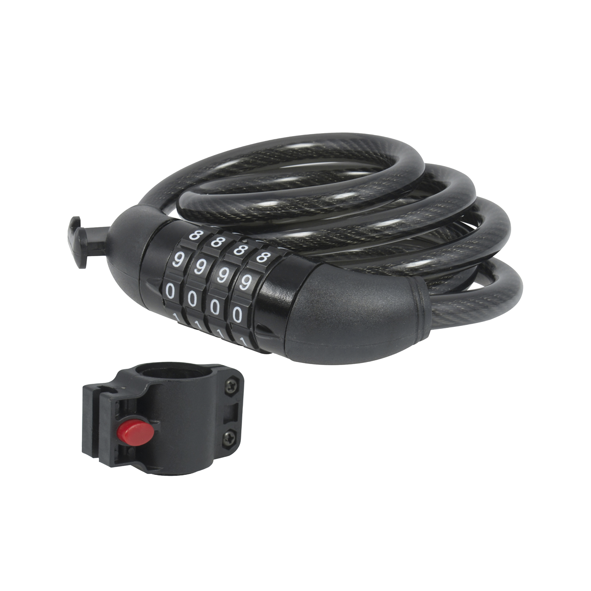 Candado de Cable de Combinación/ Longitud 100 cm / Nivel de seguridad 3/ Discos Programables.