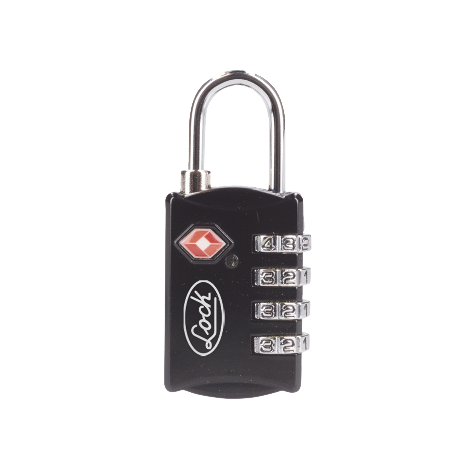 Candado de Combinación Maletero Negro TSA / Medida 30 mm/ / Nivel de seguridad 3 / Discos Programables.