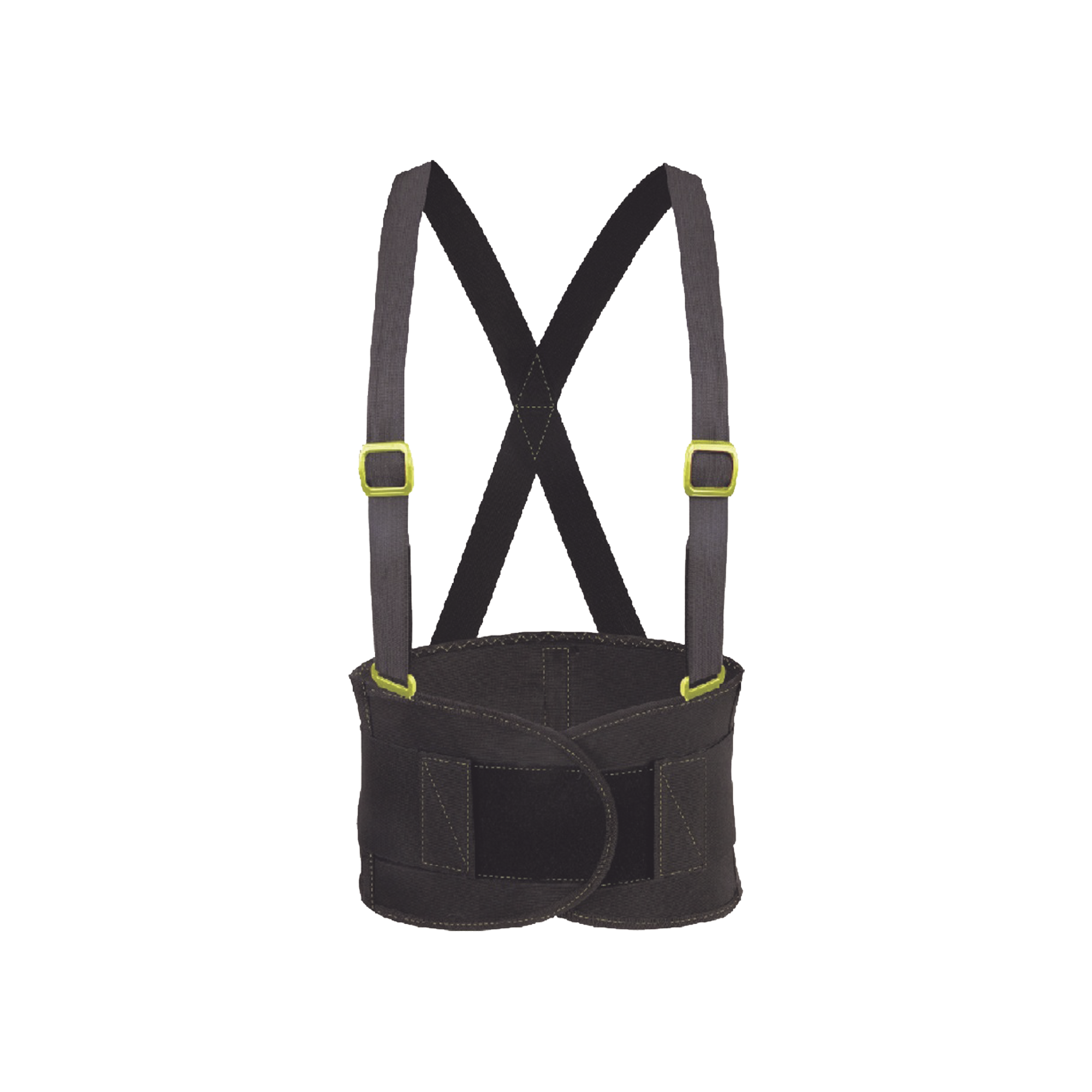 Faja elástica reforzada mediana, con cierre delantero y herrajes de plástico.