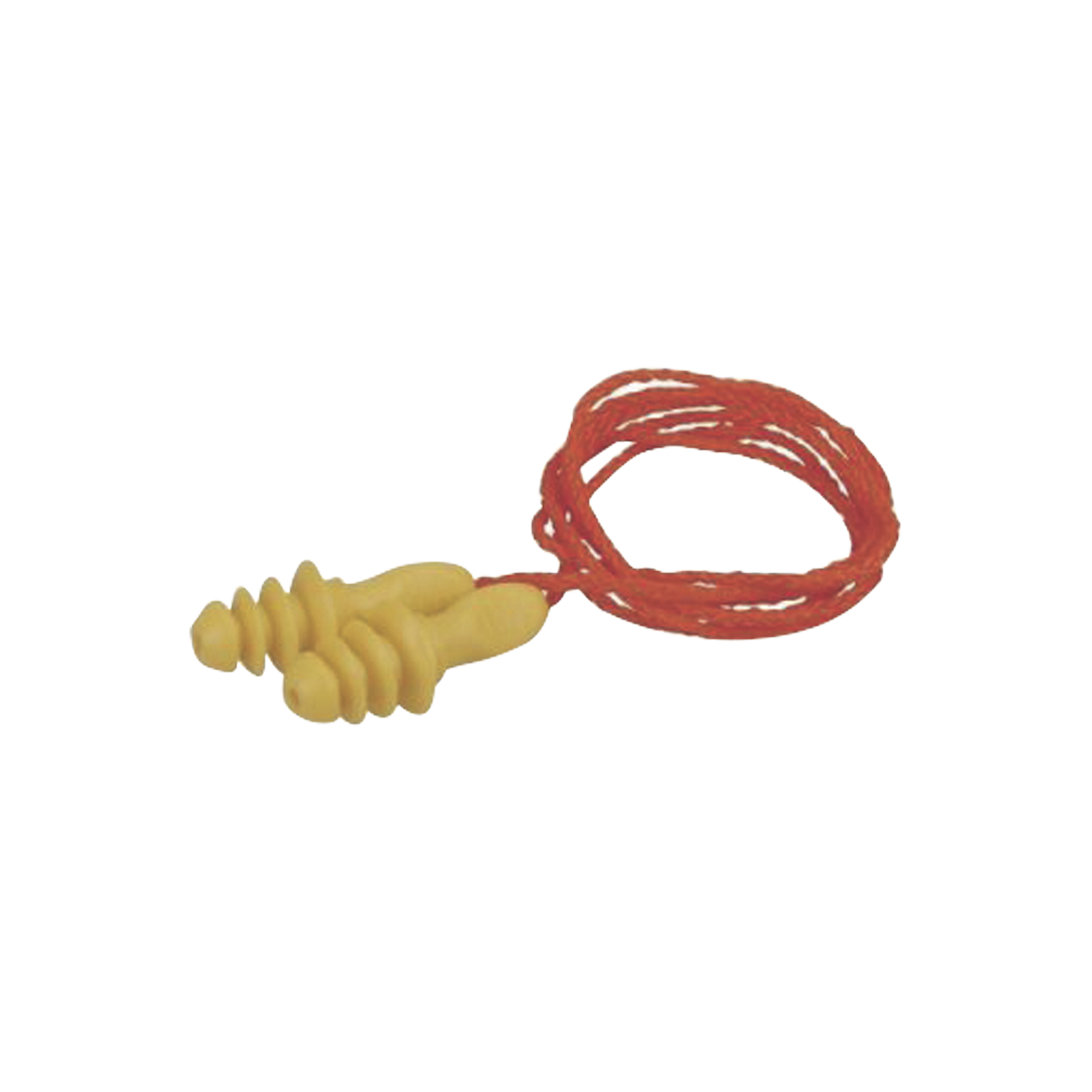 Tapones para oídos reutilizables, de caucho sintético.