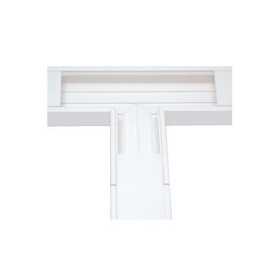 Sección en 'T' color Blanco de PVC auto extinguible, para canaleta TEK-100 (5576-13100)