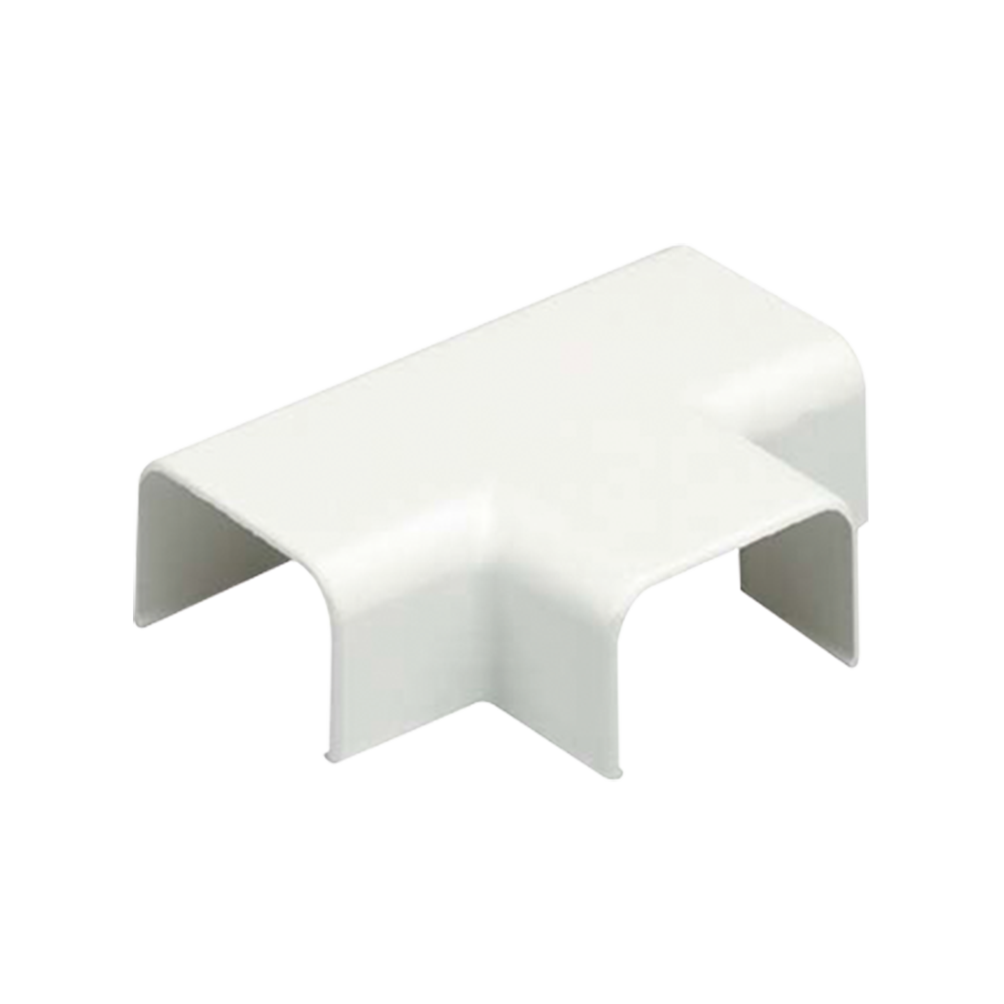 Accesorio en 'T', para uso con canaleta LD10, material ABS, Color Blanco Mate