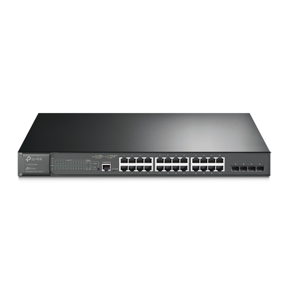 SWITCH POE  TP-LINK TL-SG3428MP - Negro, 24