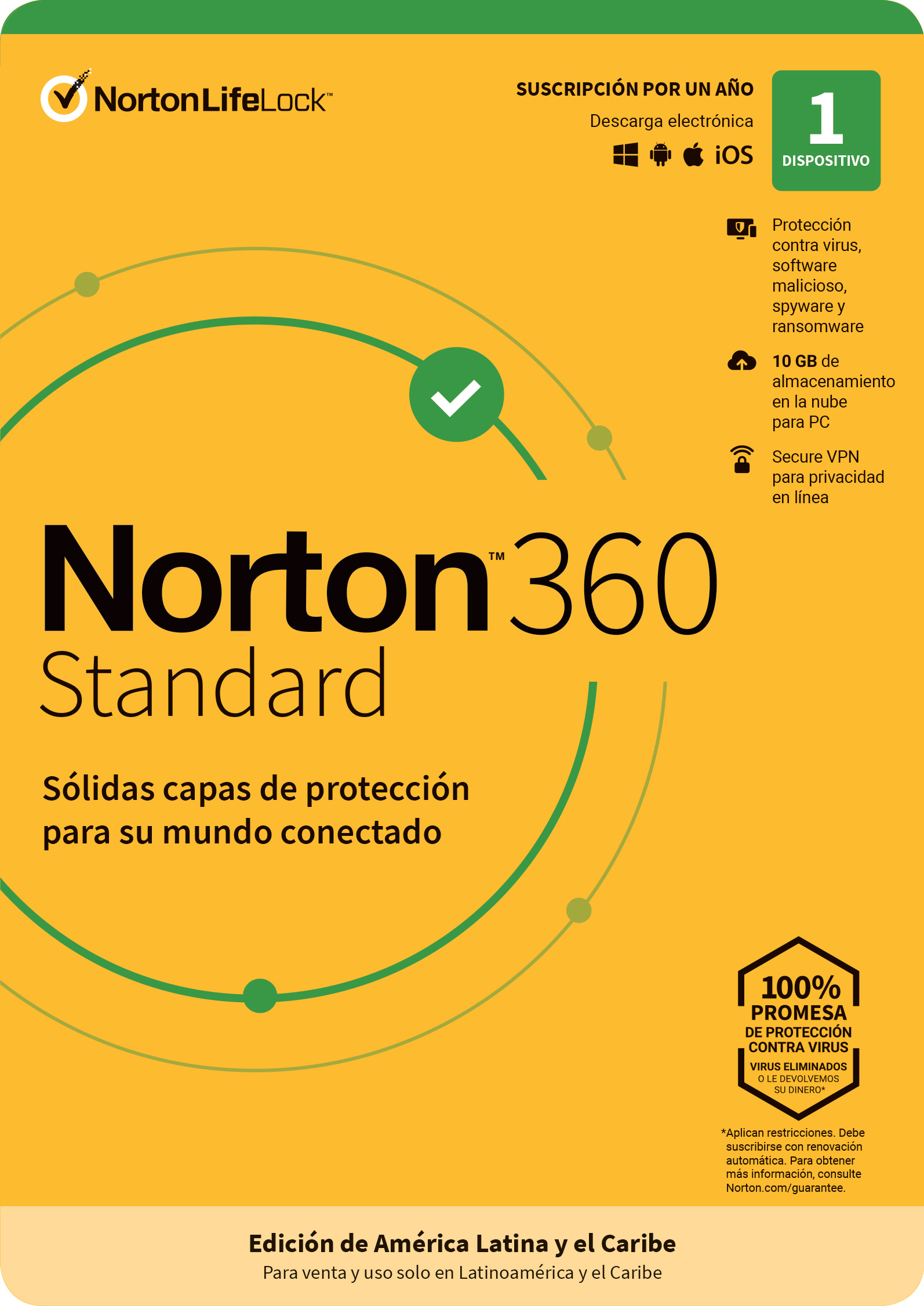 Norton 360 Standard Internet Sec 1L 1A - 