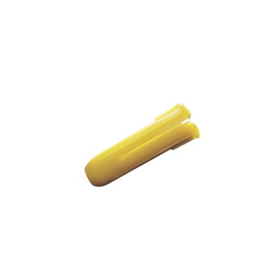 Taquete amarillo 7/32' para tornillos 8mm x 1' (100pzs) (1102-02100)