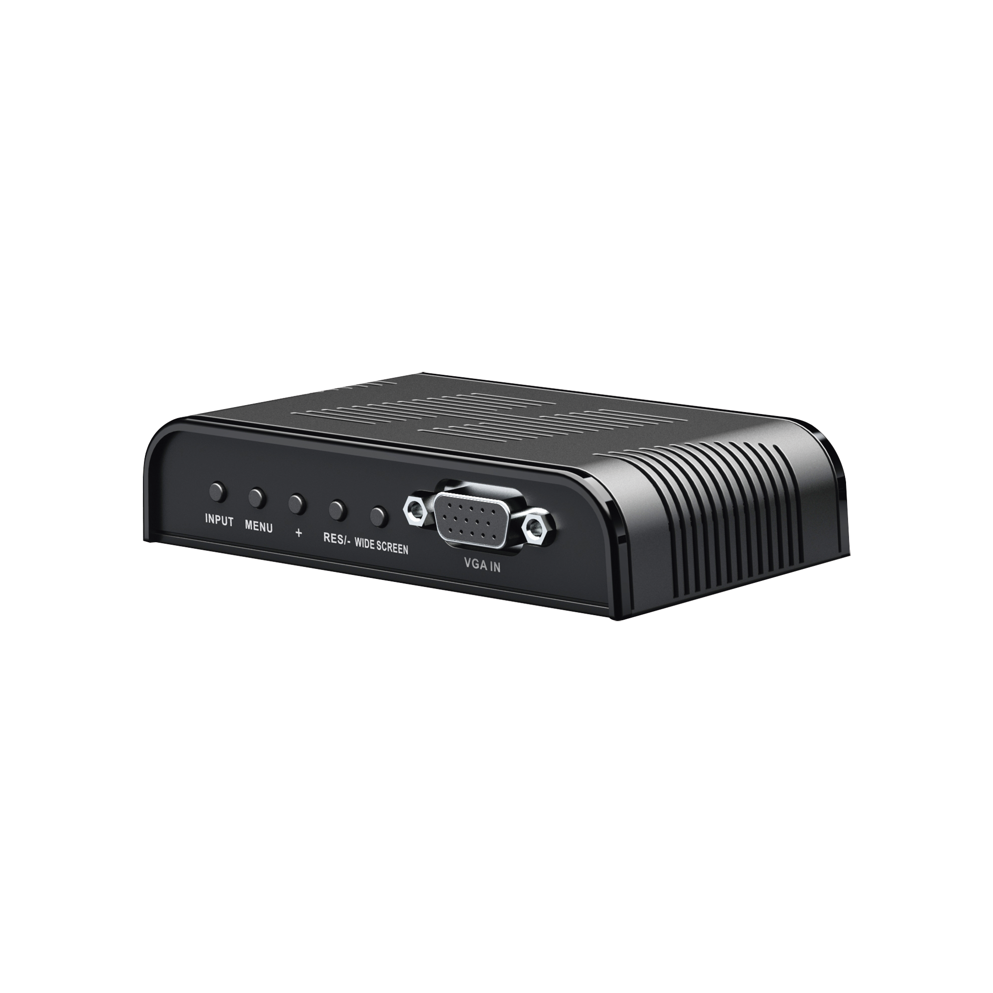 Convertidor de S-VIDEO, BNC (CVBS), VGA a VGA /  Resolución 1080P @60Hz / Soporta ajuste de Brillo, contraste, saturación de color / Alimentacion incluida.