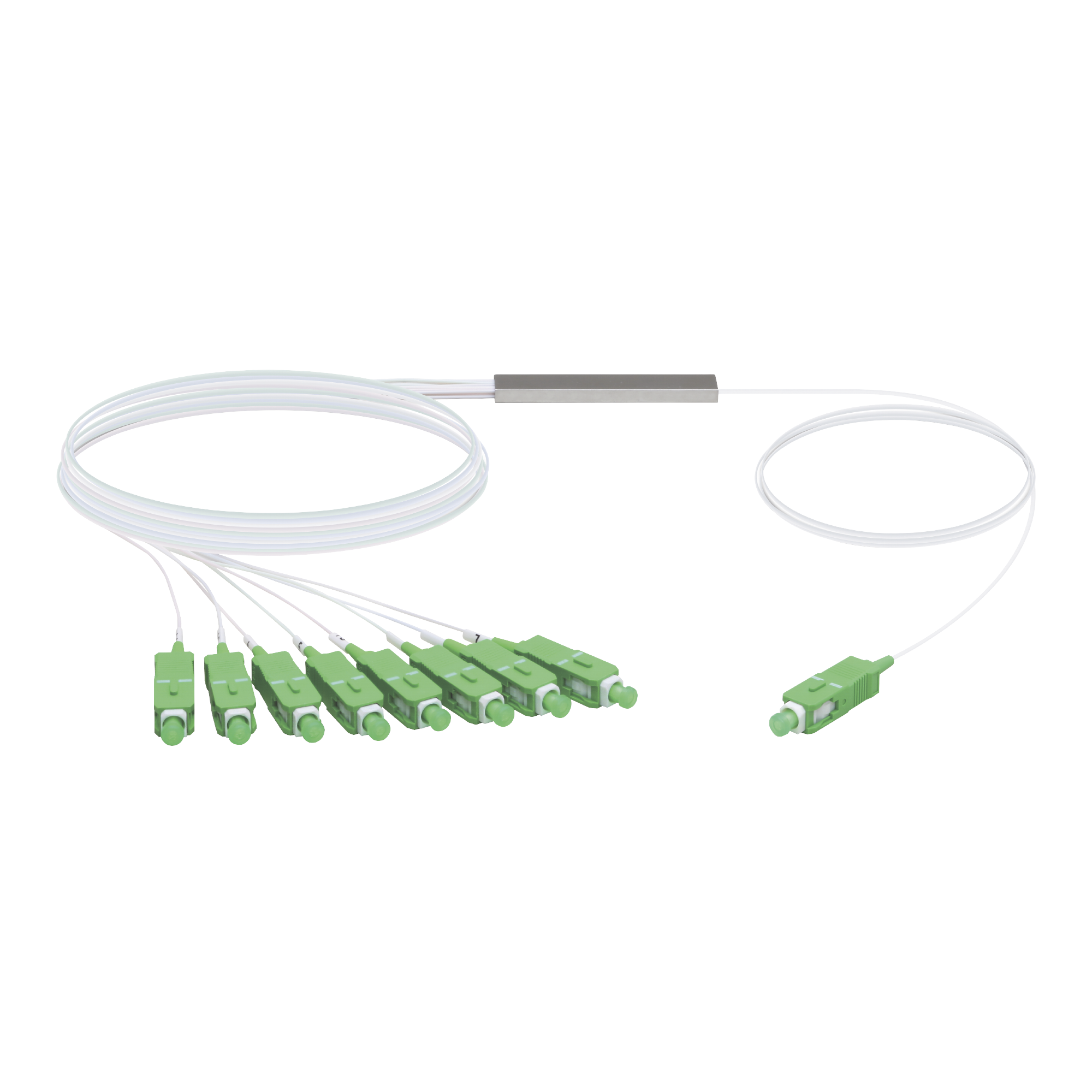 UFiber Splitter (Divisor Óptico) PLC 1 x 8, con conectores SC/APC