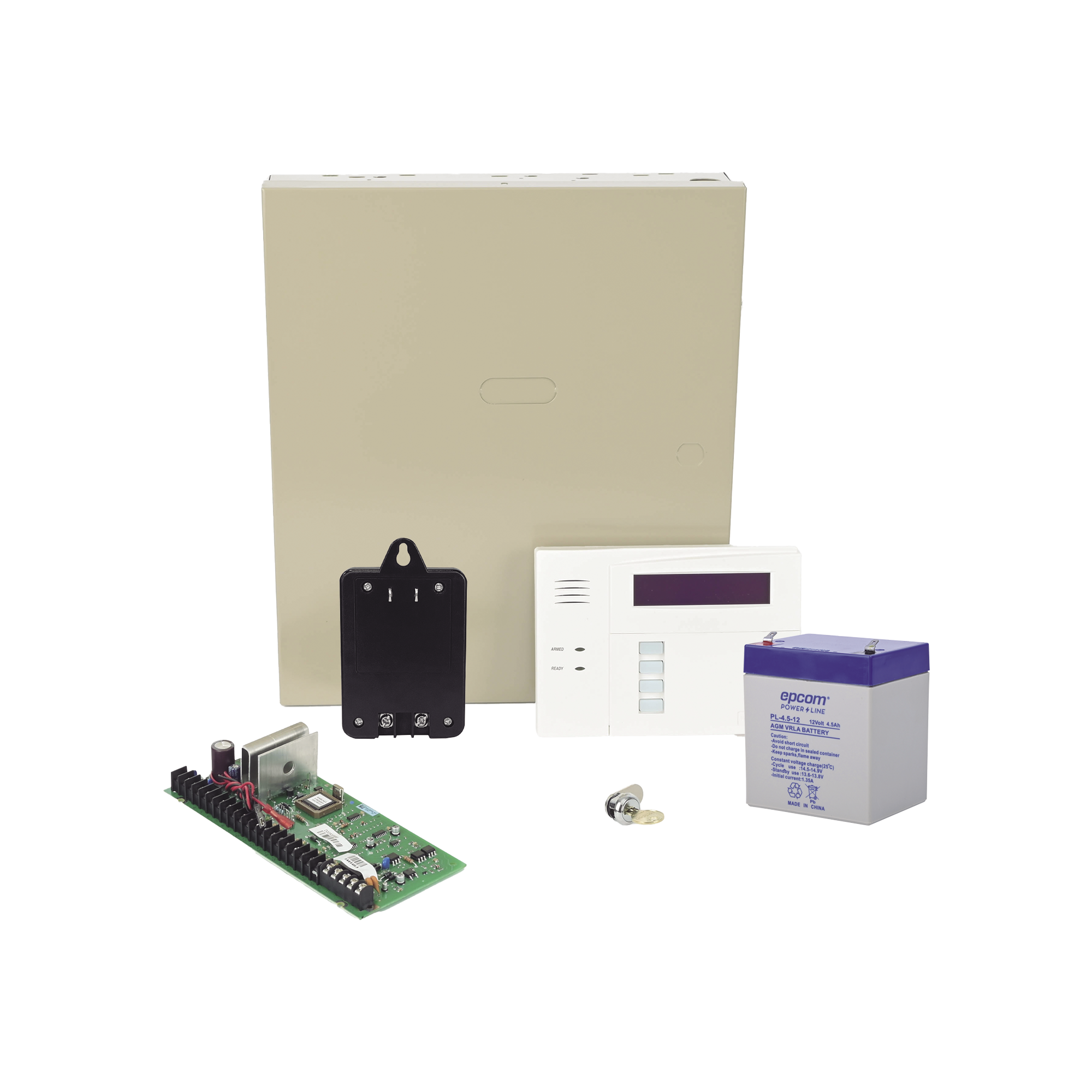 Kit de Panel de Alarma VISTA48LA con Gabinete Batería y Transformador