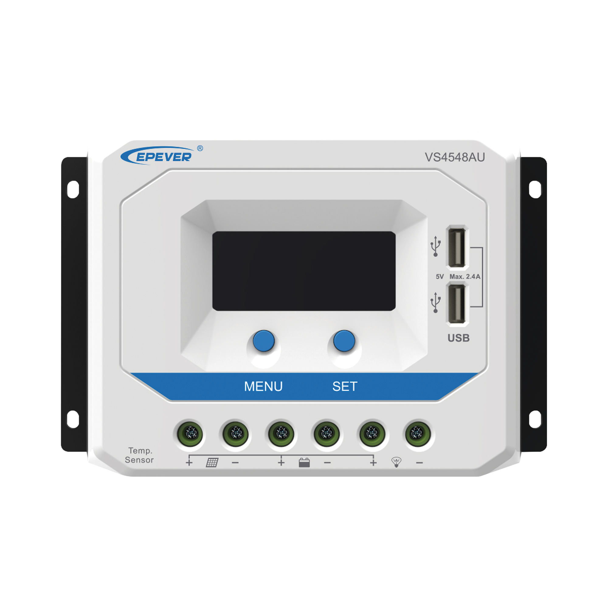 Controlador Solar de Carga PWM 12/24/36/48 V 45 A, Salida USB, con Display