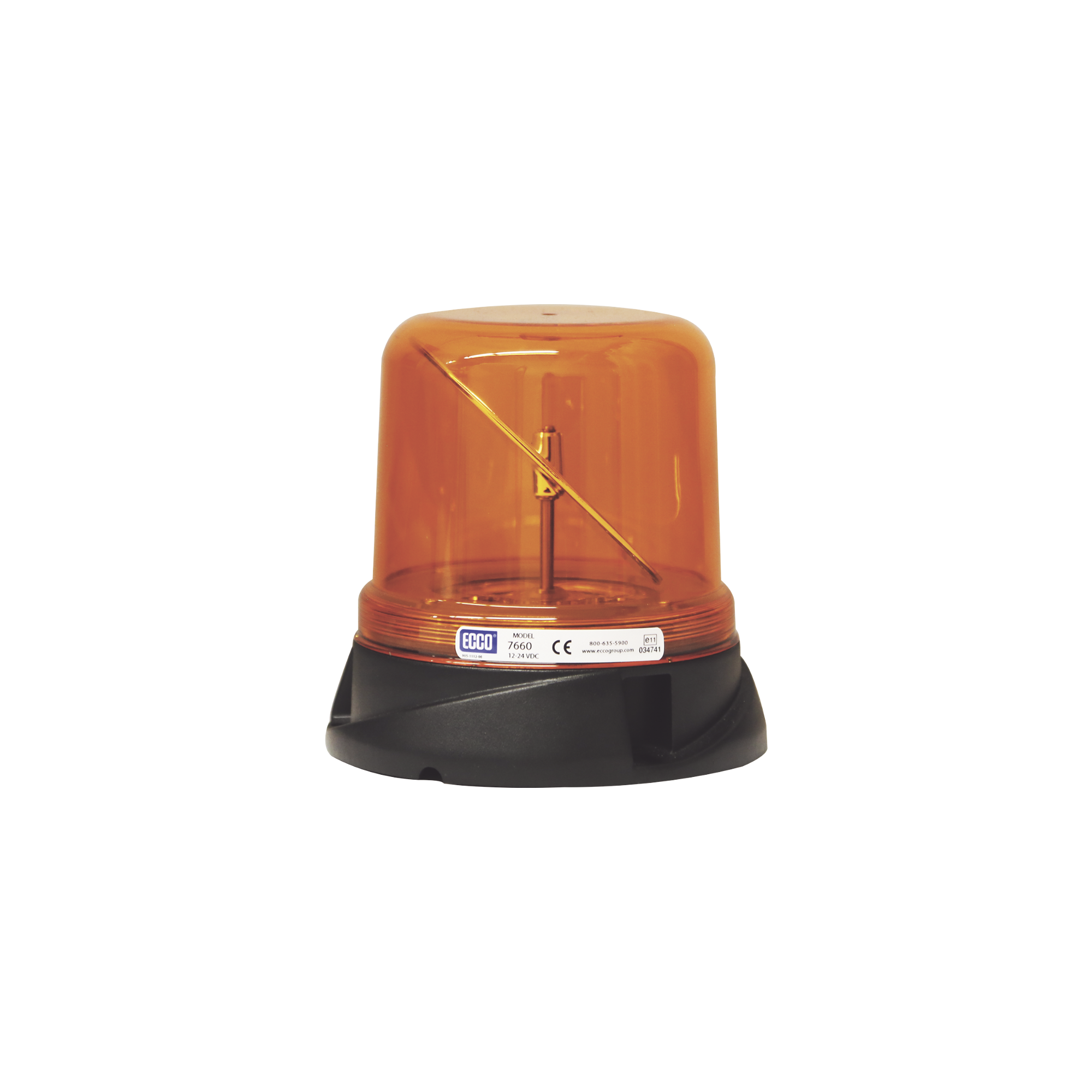 Burbuja rotoled color ámbar, con montaje permanente